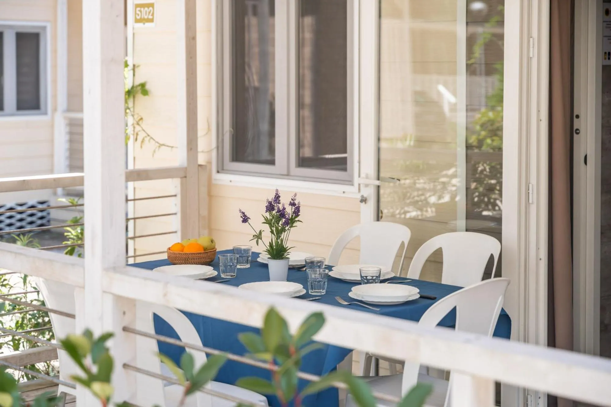 Balcony/Terrace in Club del Sole Marina Romea Easy Camping Village