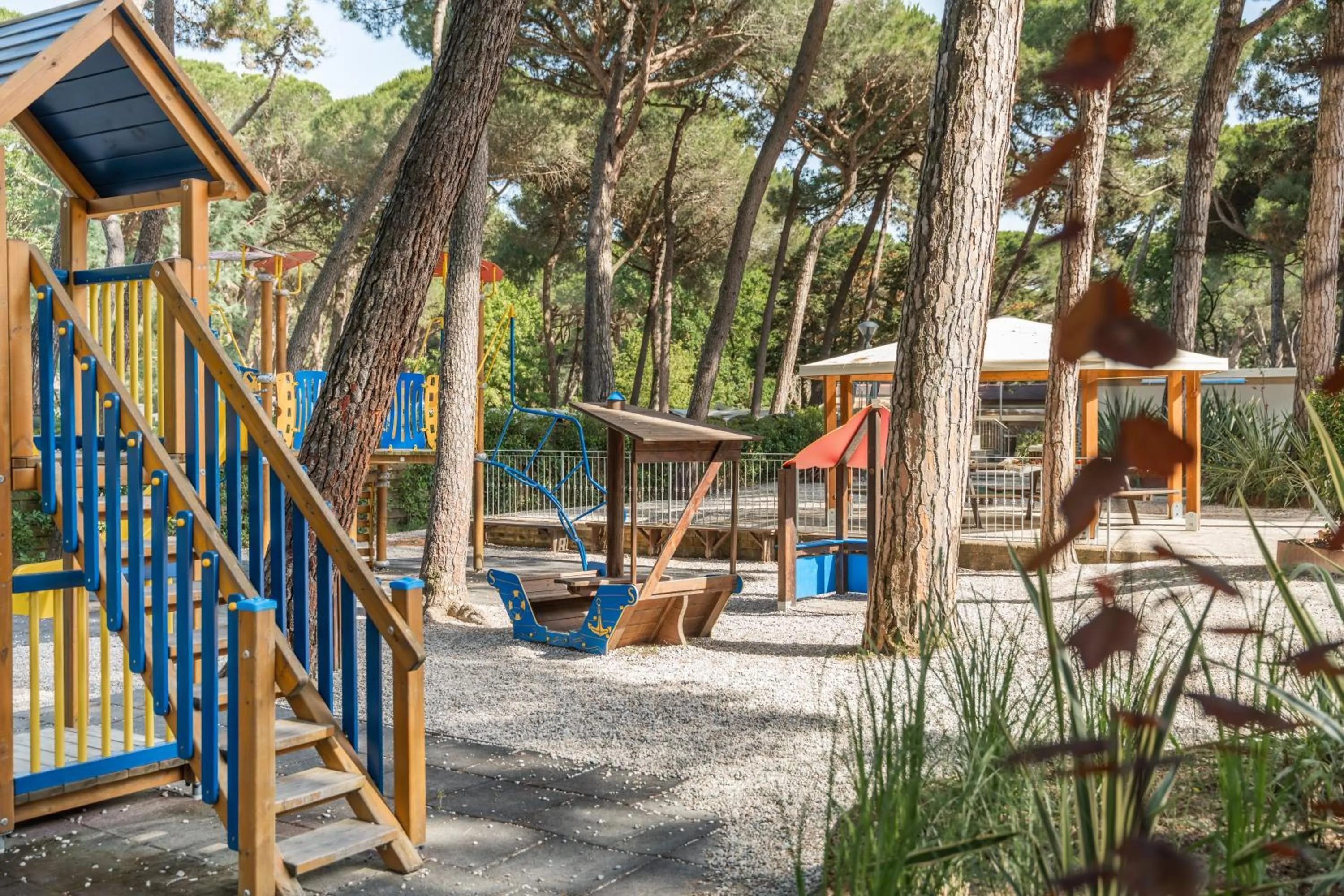 Children play ground in Club del Sole Marina Romea Easy Camping Village