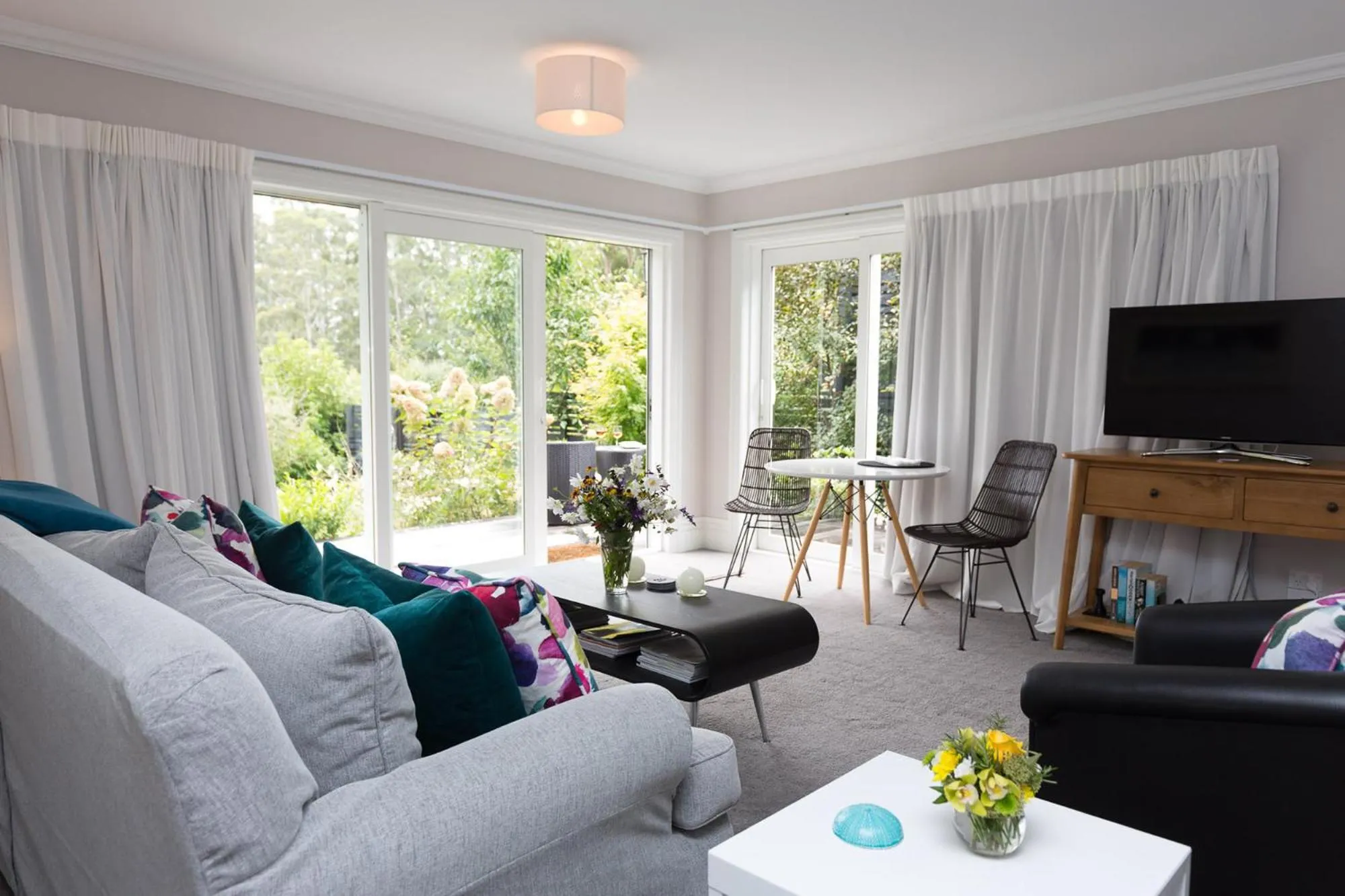 Living room in Treghan Luxury Lodge