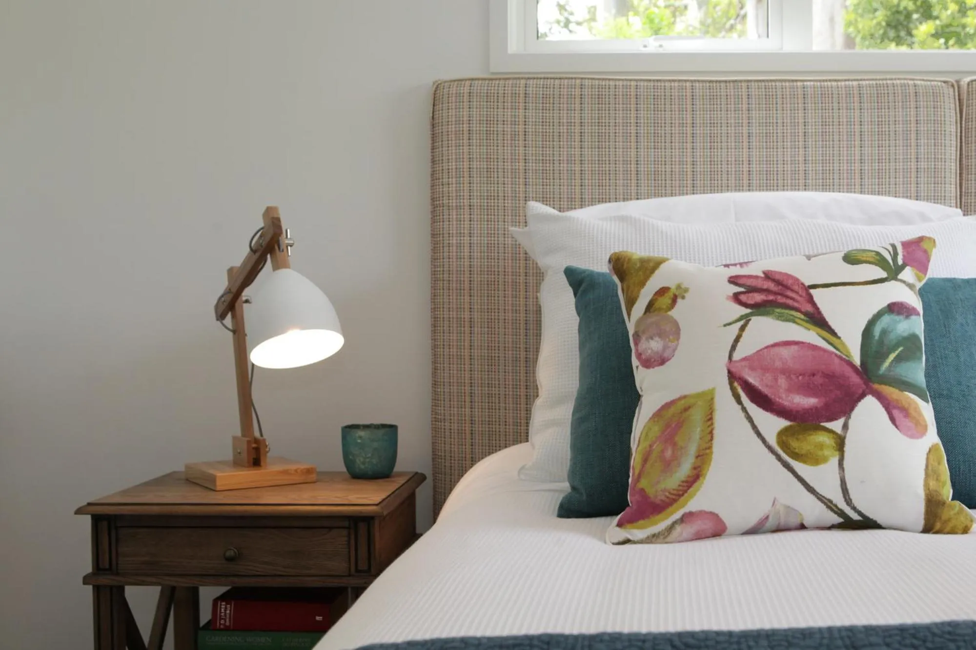 Bed in Treghan Luxury Lodge