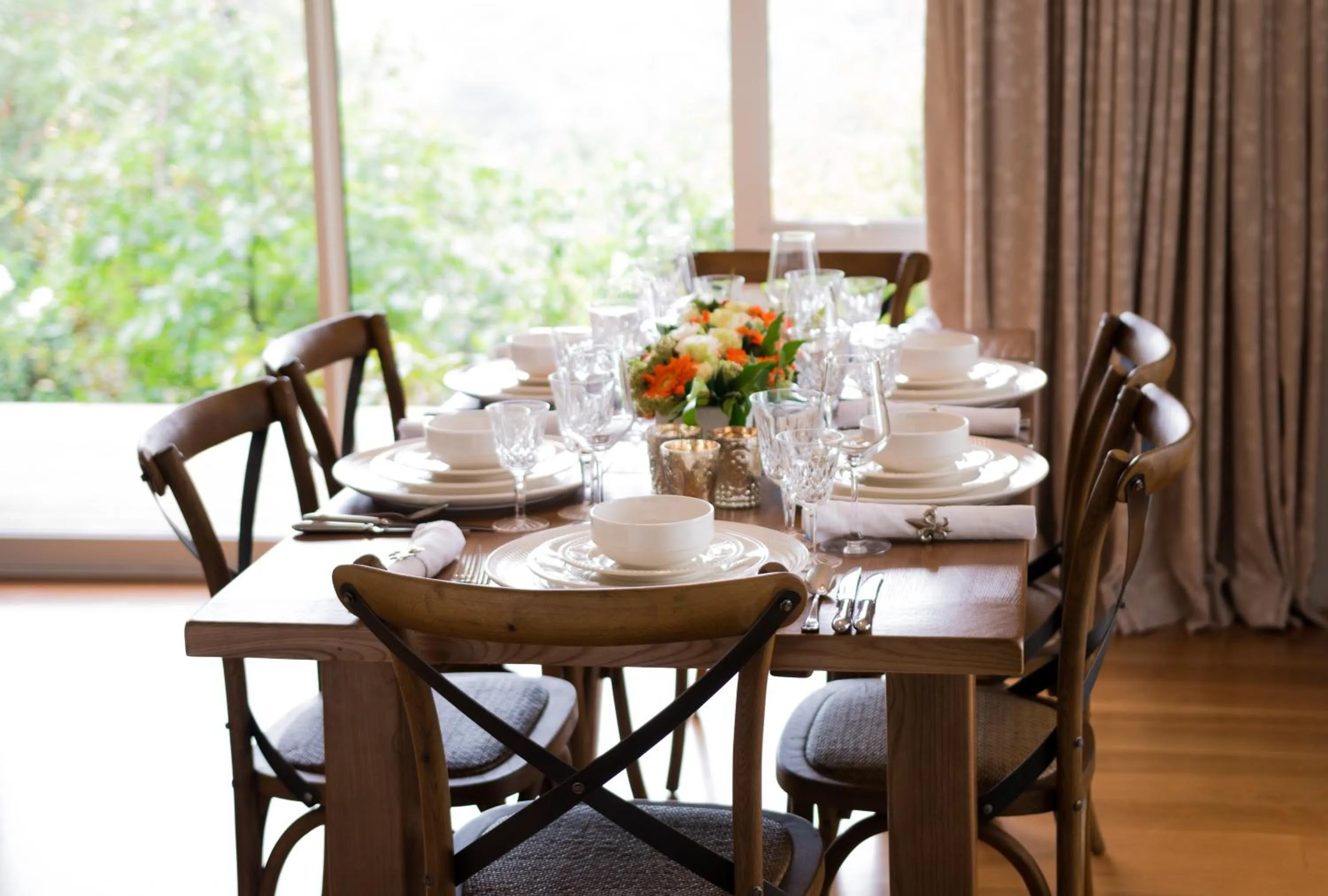 Dining area in Treghan Luxury Lodge