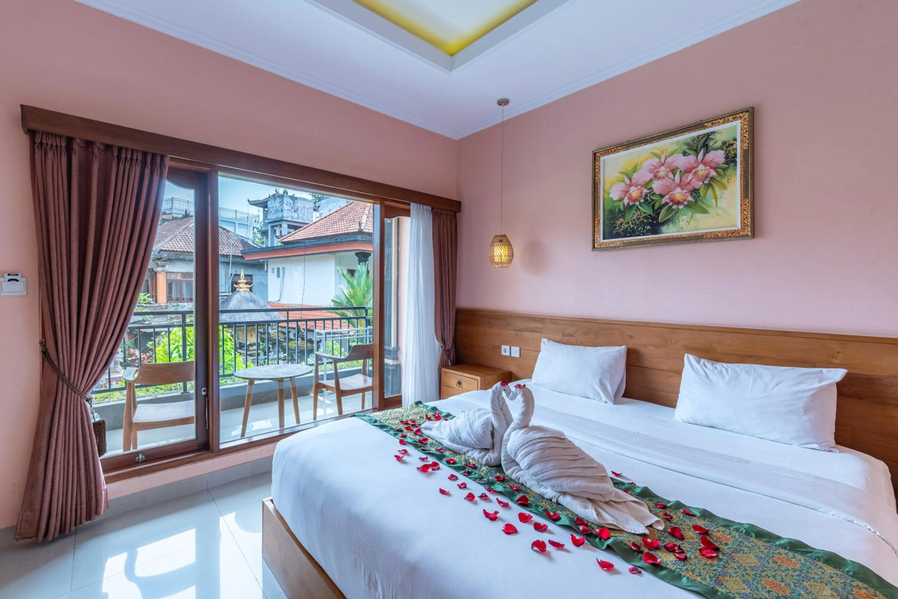 Balcony/Terrace, Bed in Astana House