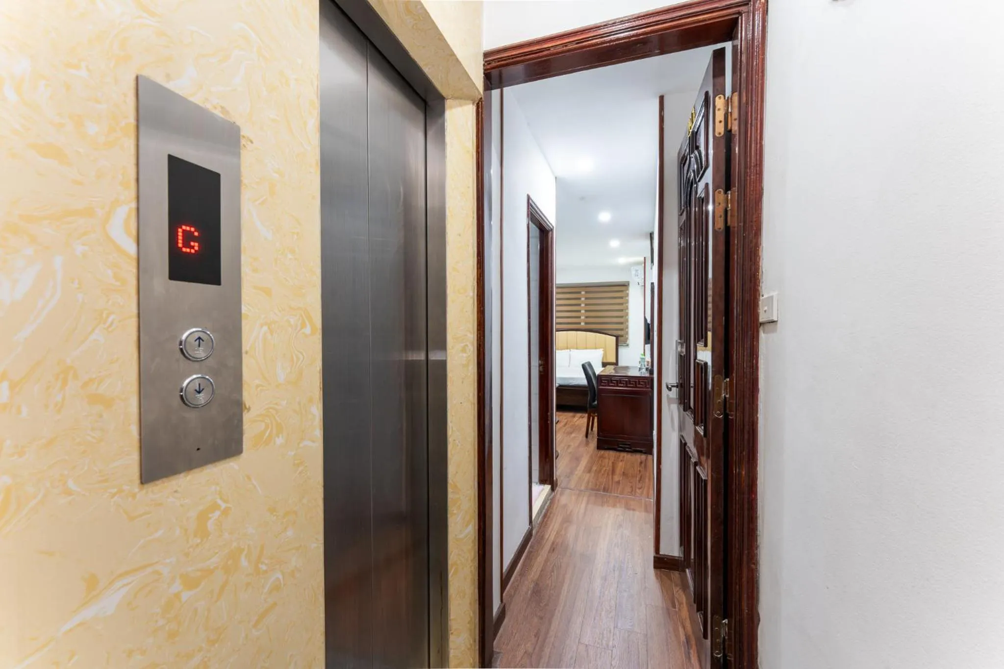 elevator in Little Hanoi Hotel