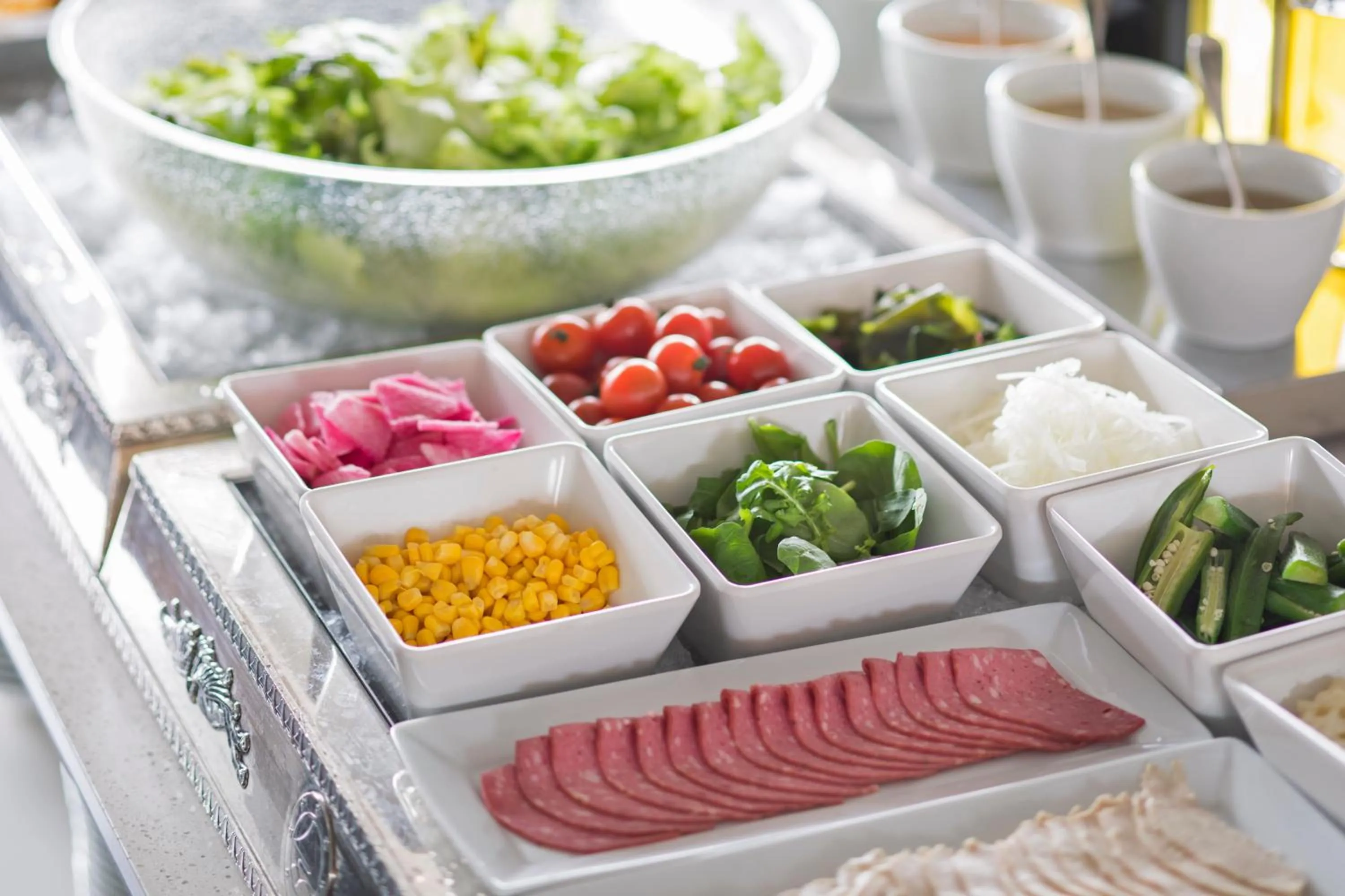 Buffet breakfast in Fuji View Hotel