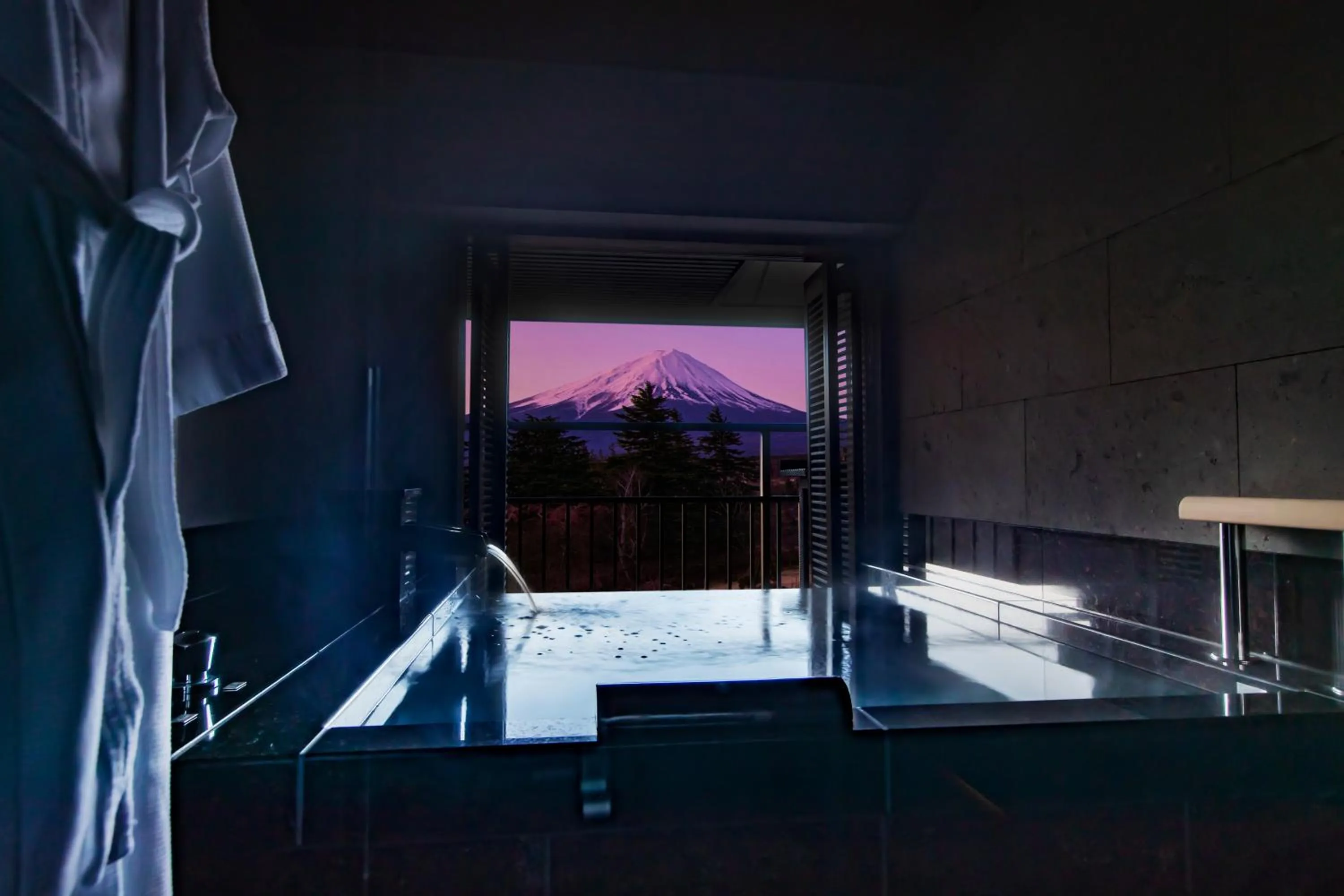 Hot Spring Bath in Fuji View Hotel