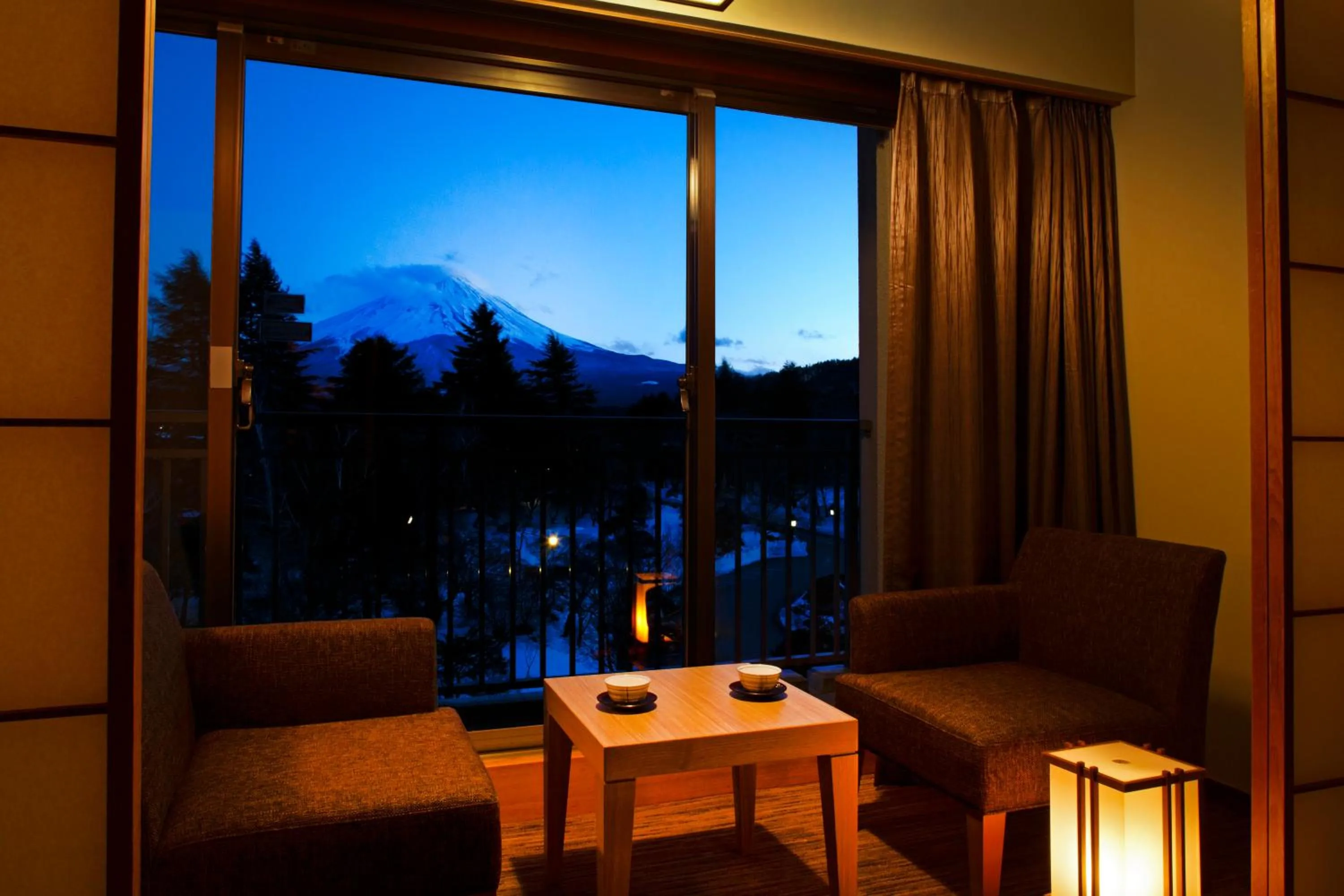 Seating area in Fuji View Hotel