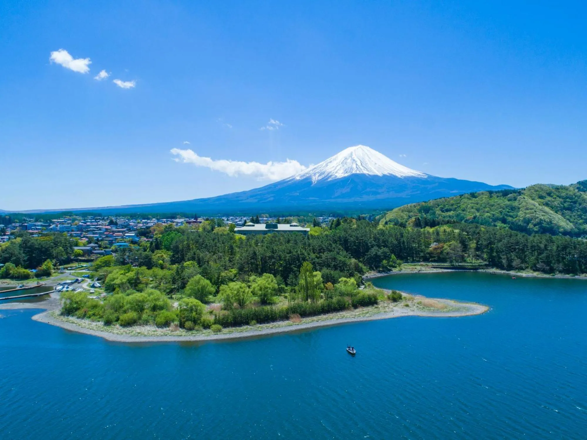 Bird's eye view in Fuji View Hotel