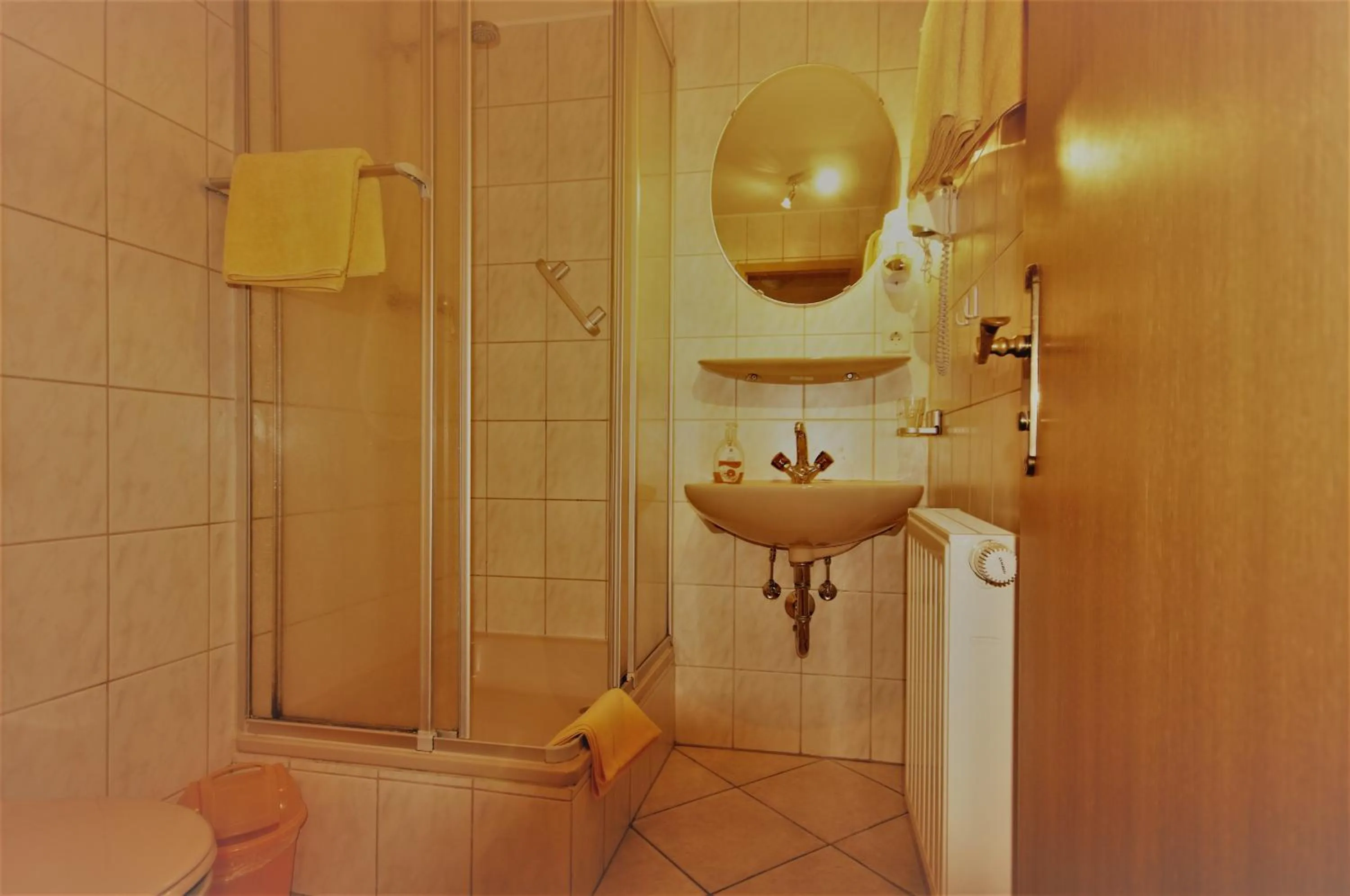 Shower in Pension Klette