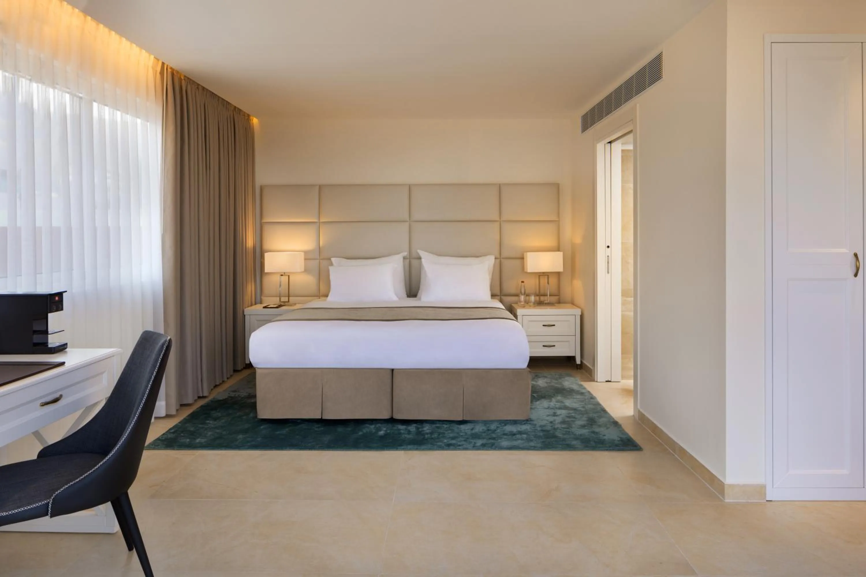 Bedroom, Bed in Herbert Samuel Milos Dead Sea