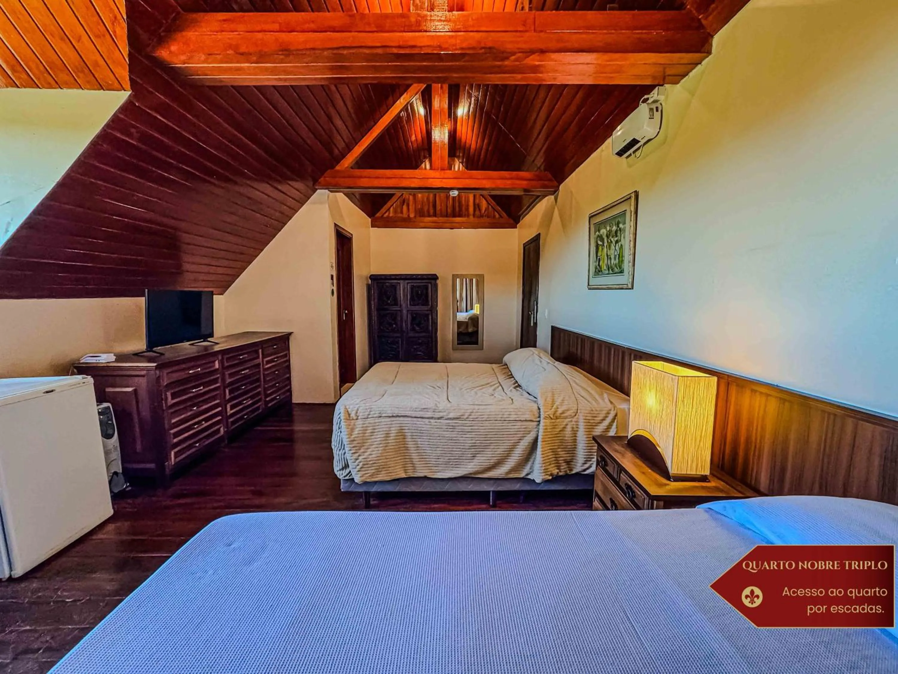 Bedroom, Bed in Hotel Castelo Nacional Inn Campos do Jordão