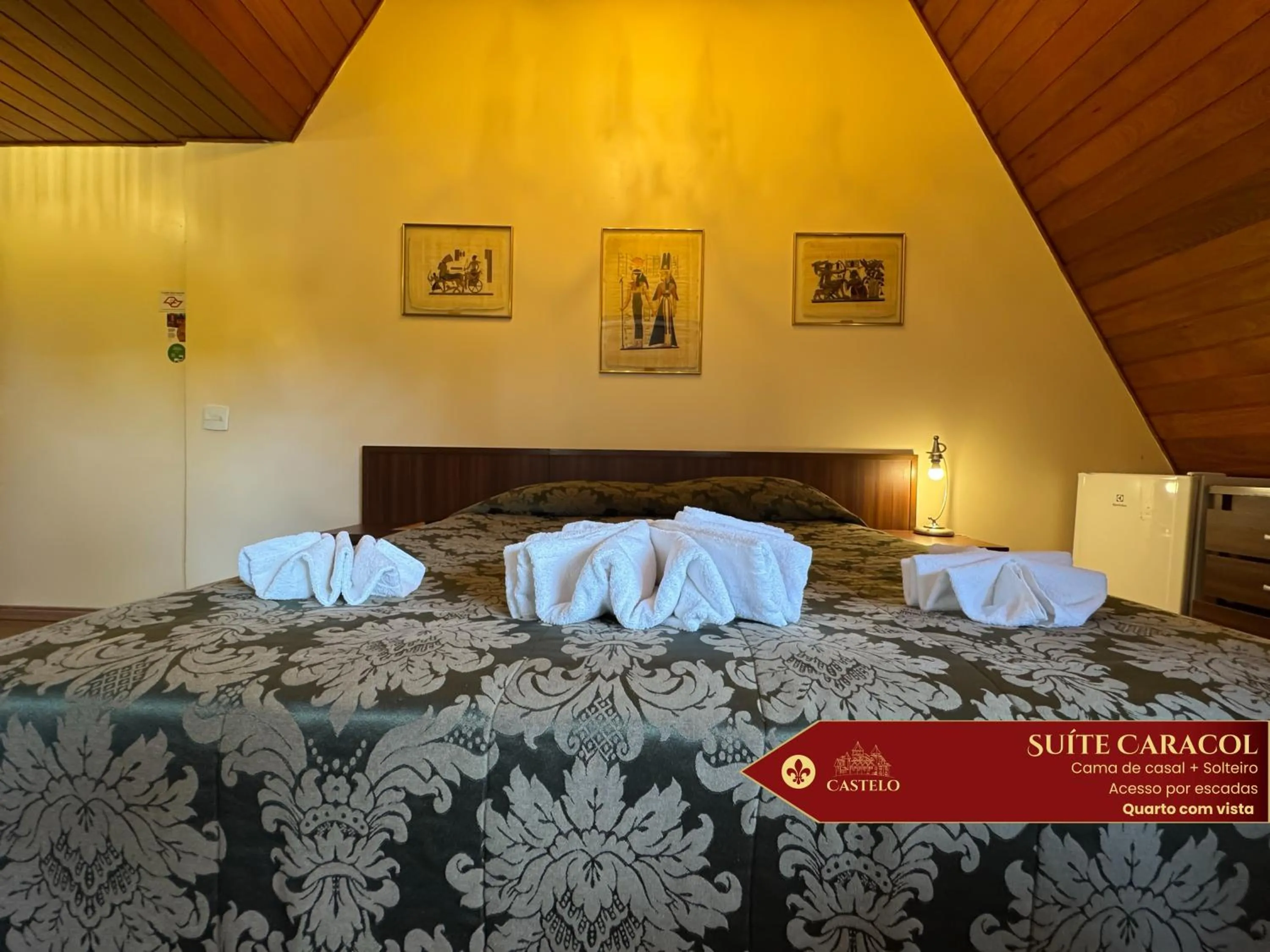 Bed in Hotel Castelo Nacional Inn Campos do Jordão