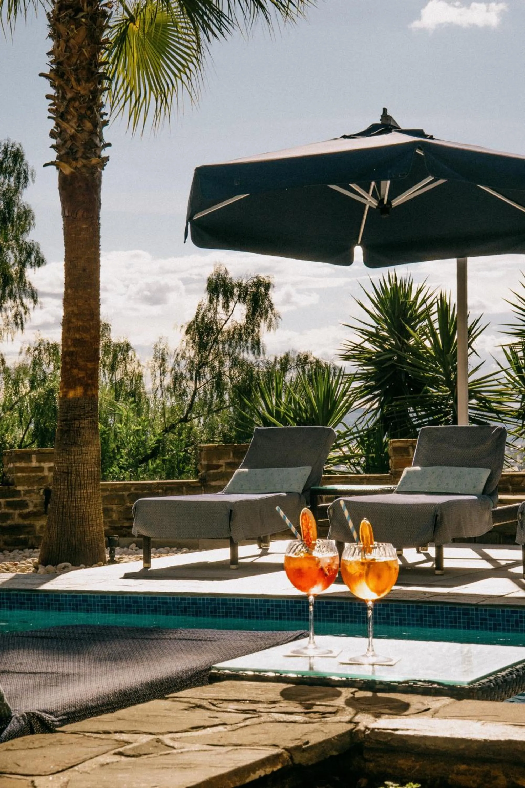 Pool view in Heinitzburg Boutique Hotel