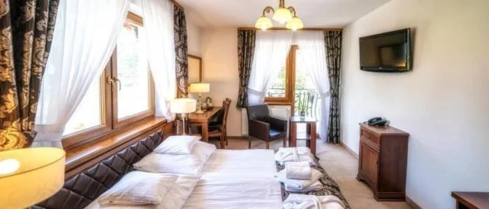 Bed in Sądelski Dwór Medical & SPA