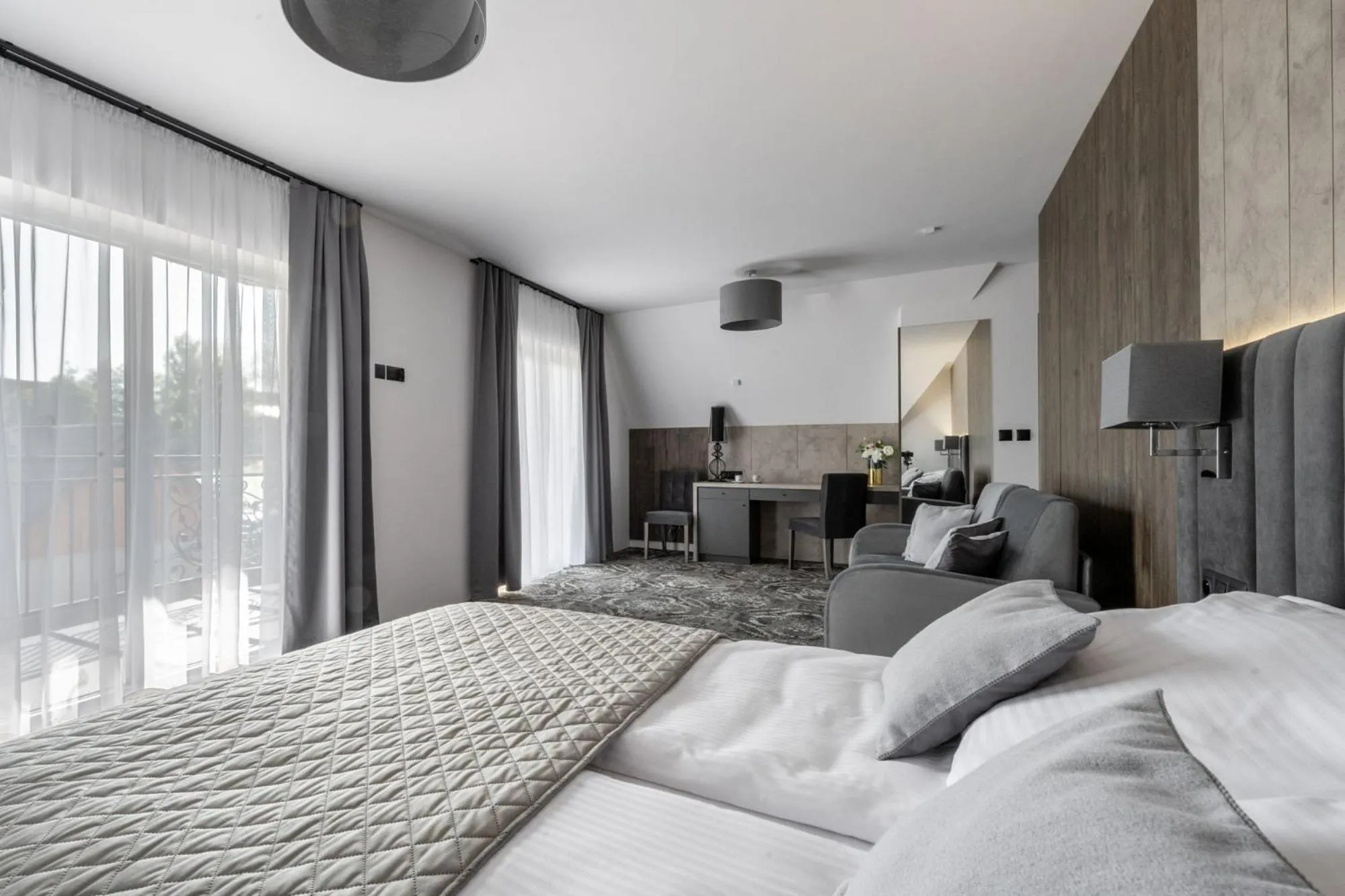 Bed in Sądelski Dwór Medical & SPA