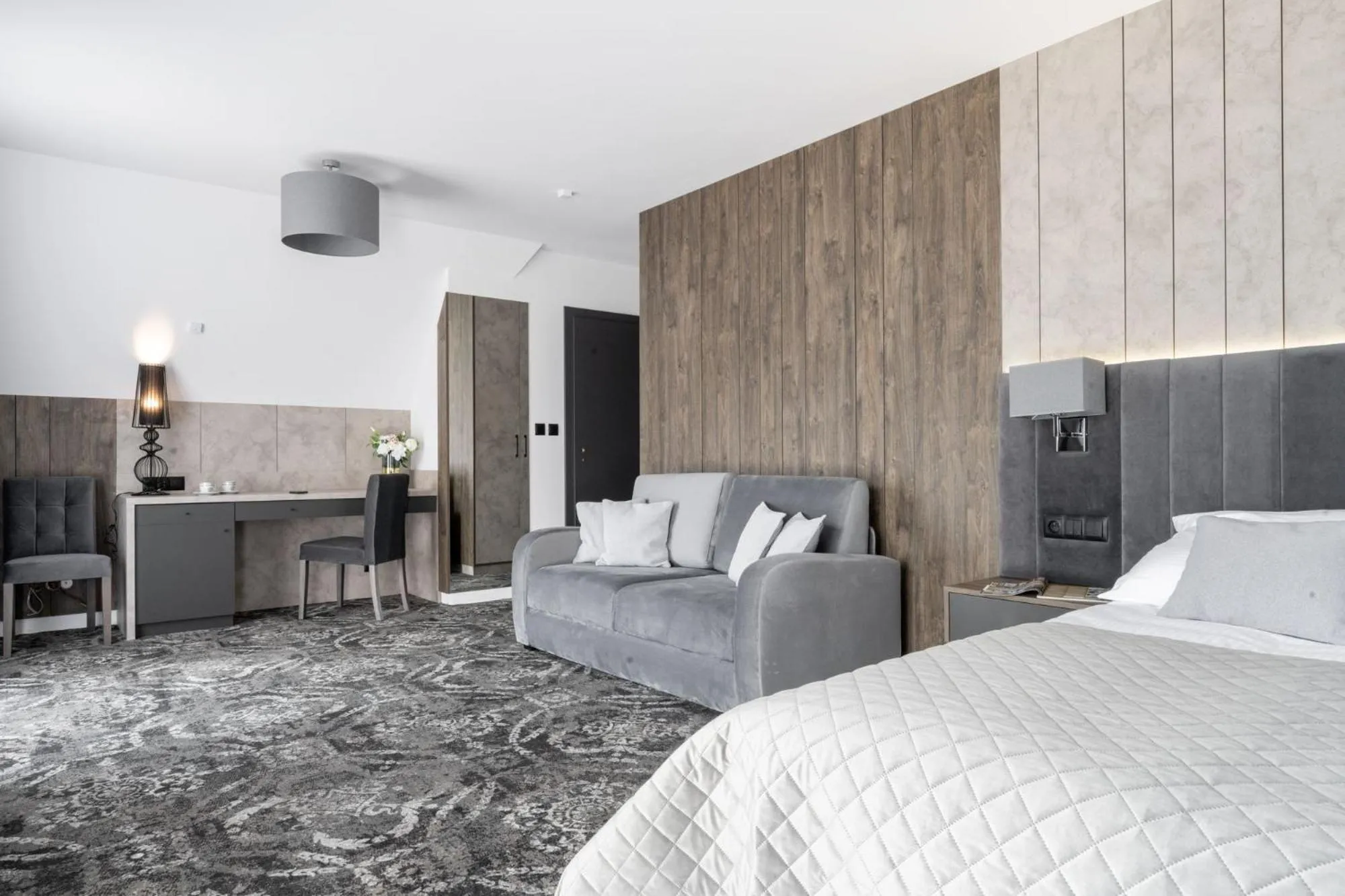 Bed in Sądelski Dwór Medical & SPA