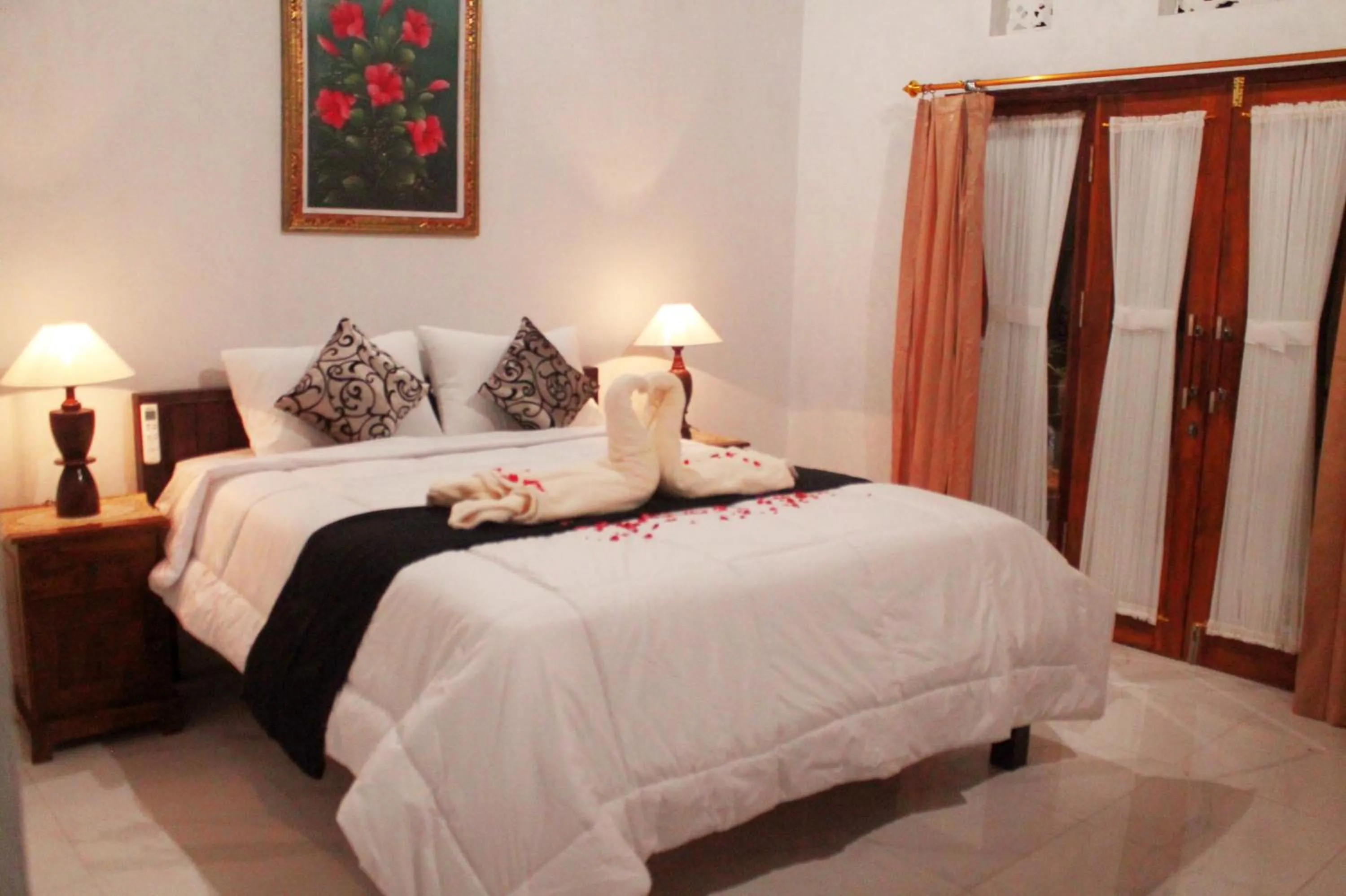 Bed in Kubu Indah Guest House