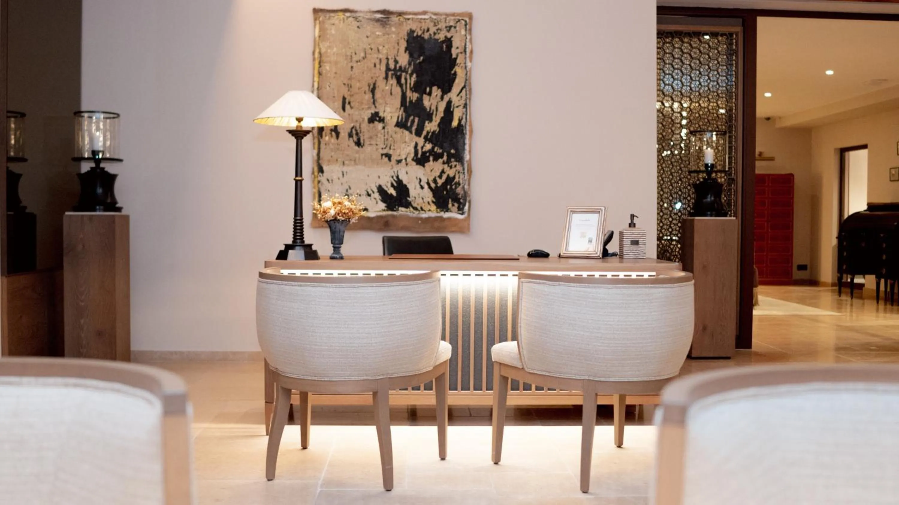 Lobby or reception in Coquillade Provence - Relais & Châteaux