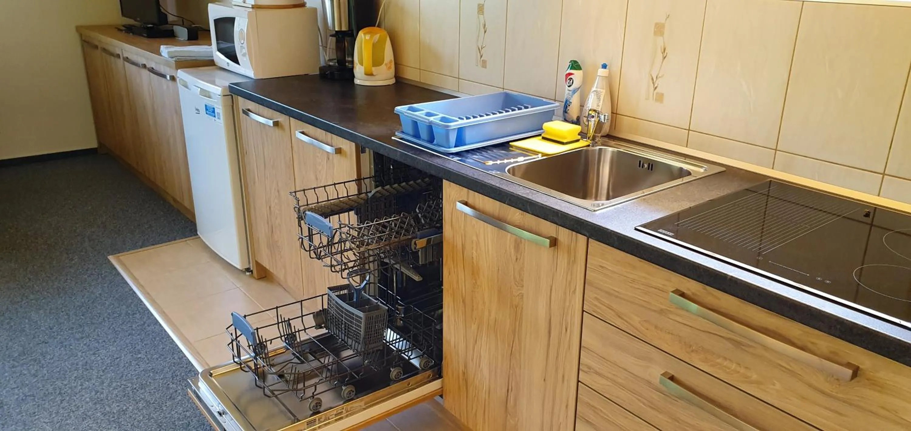 Kitchen or kitchenette in Ada Apartments