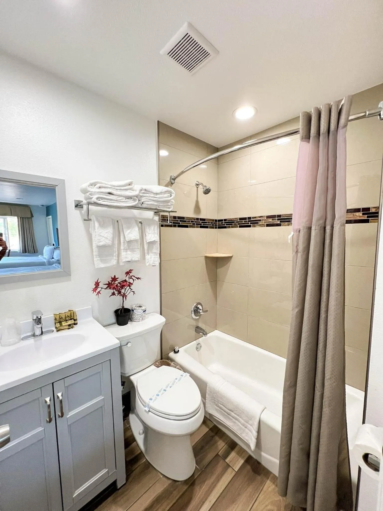 Toilet in Town and Country Inn