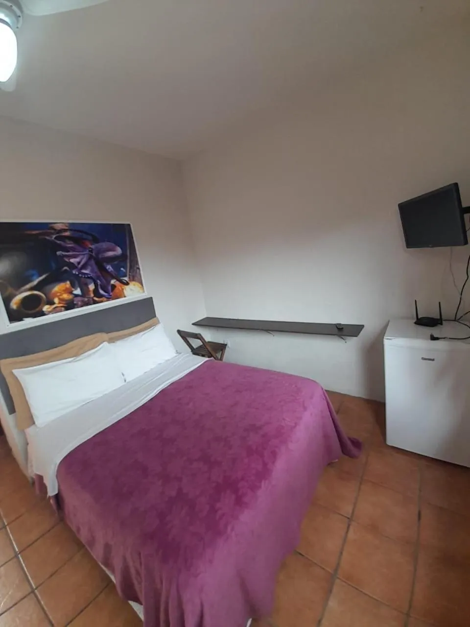 Bed in Pousada Água da Fonte