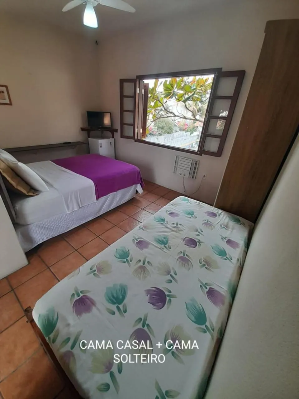 Bed in Pousada Água da Fonte