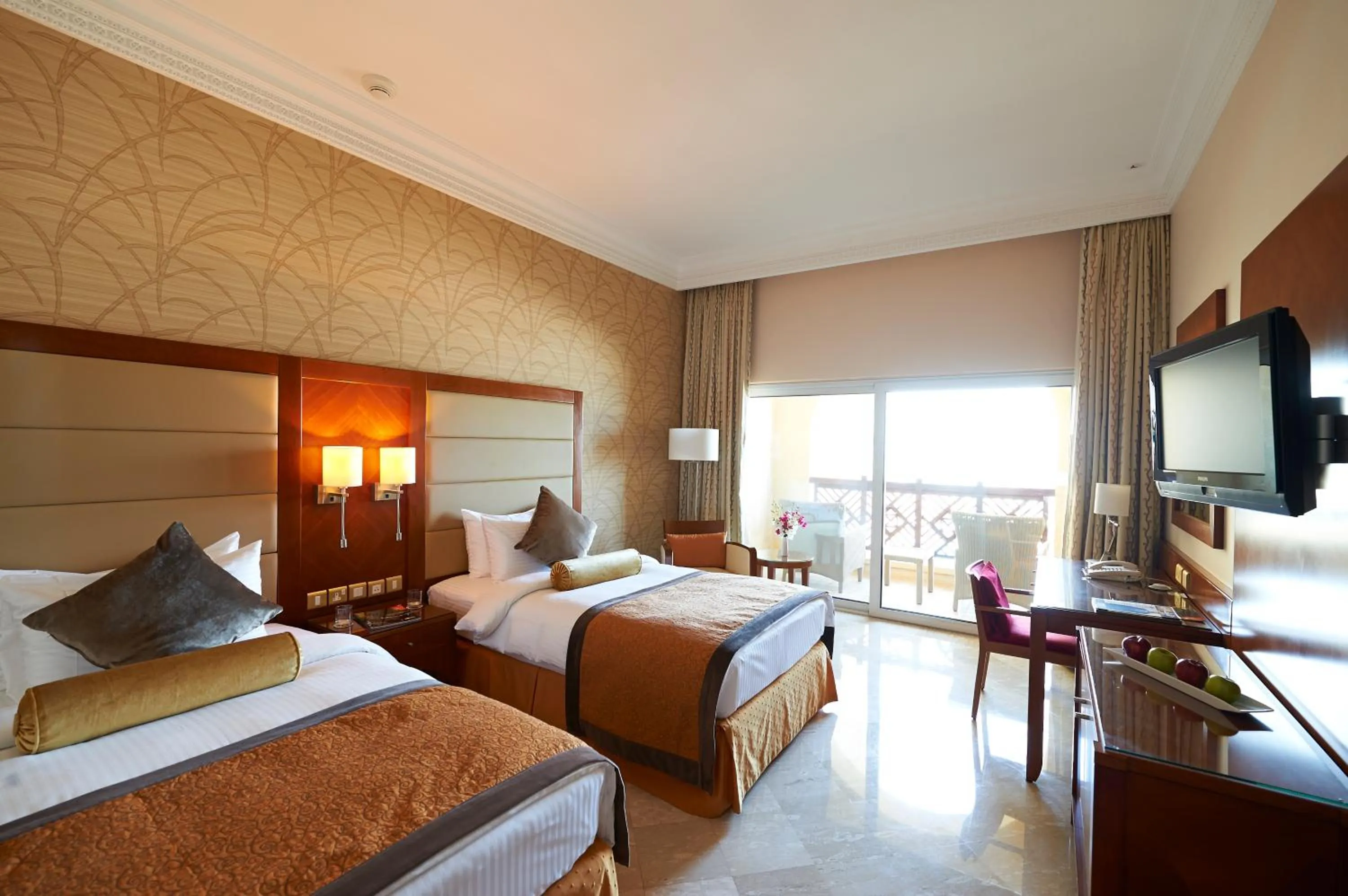Bed in Crowne Plaza Jordan Dead Sea Resort & Spa by IHG