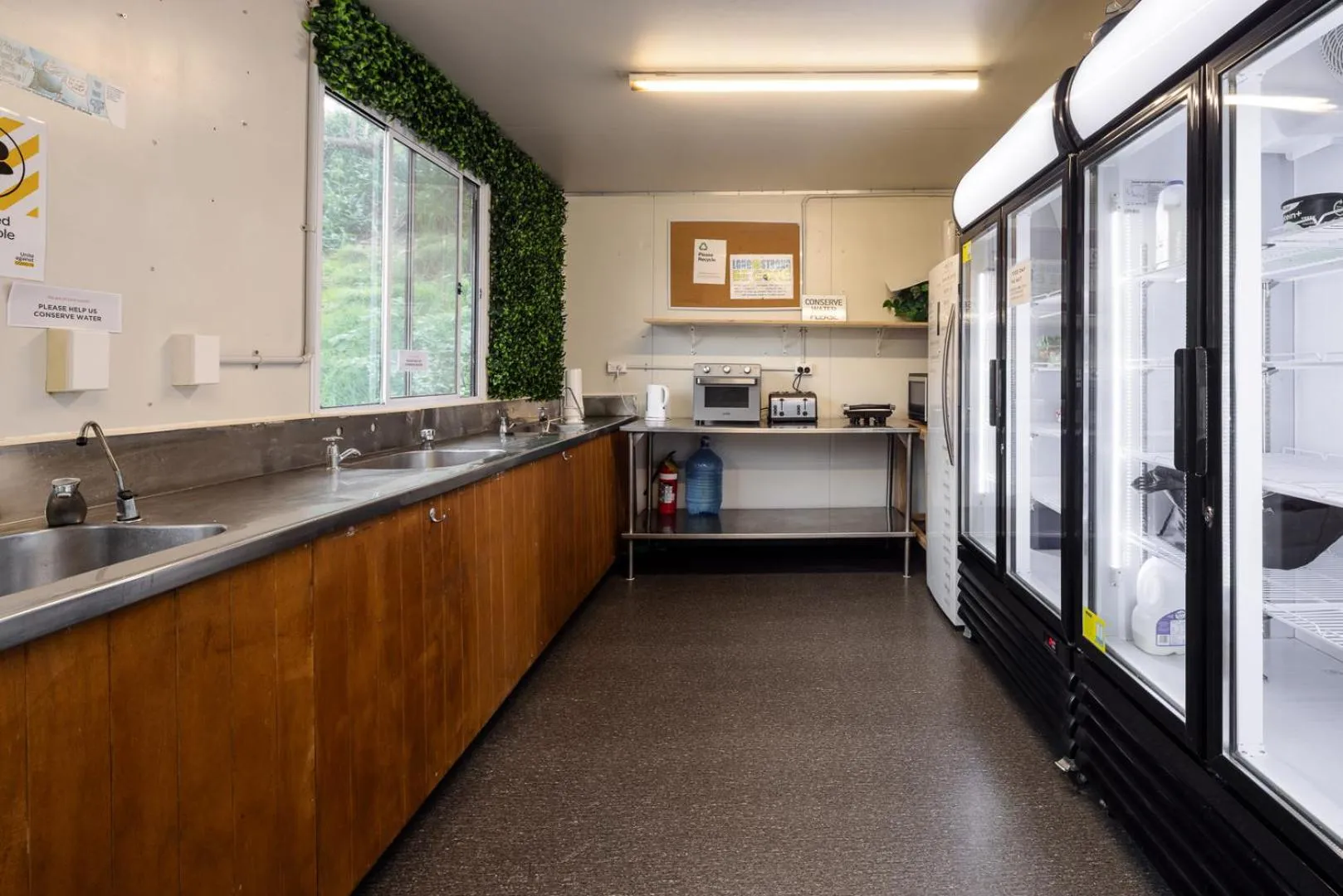 Communal kitchen in Tatapouri Bay