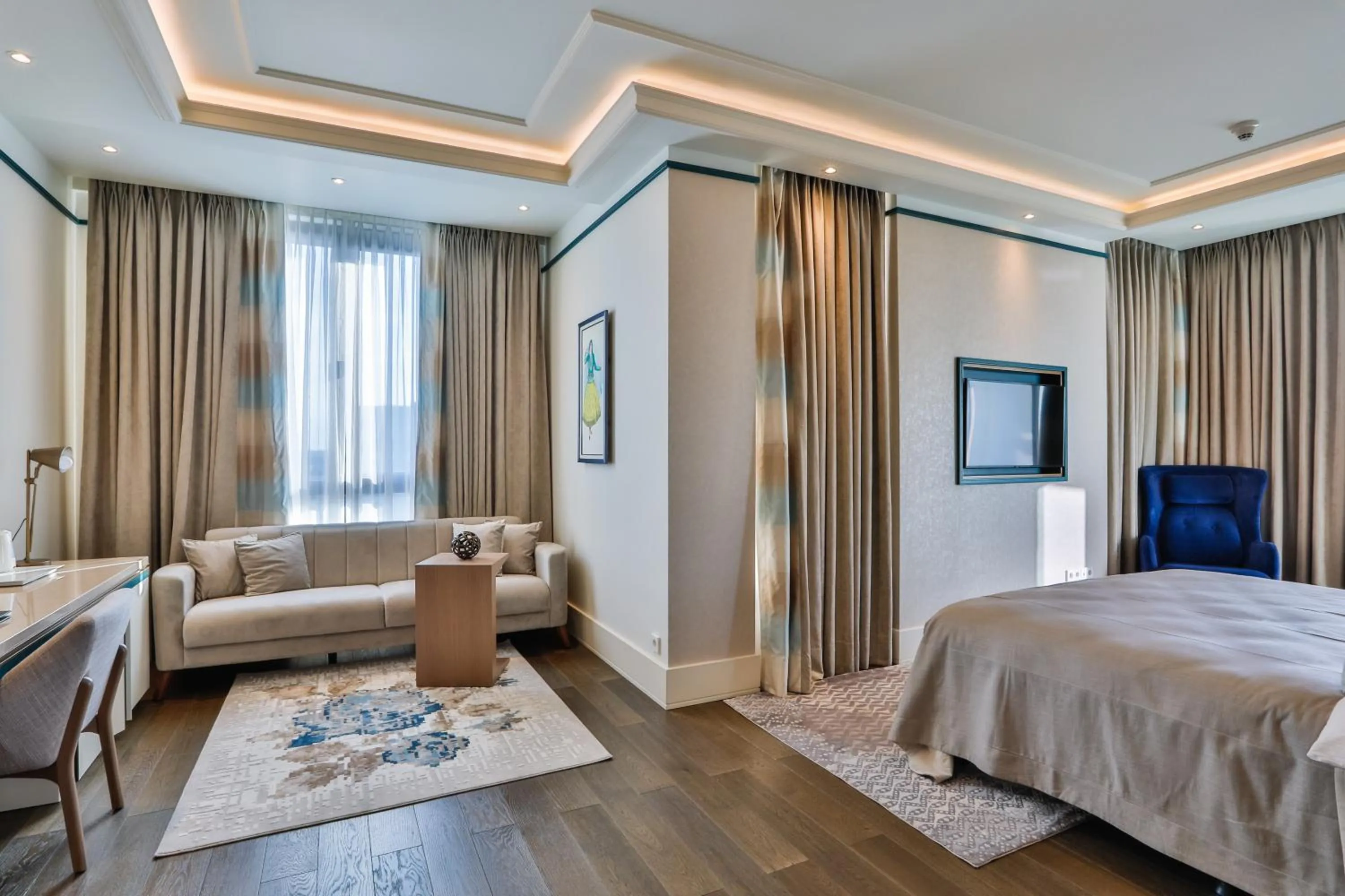 Bed in Dreamland Golf Hotel Baku