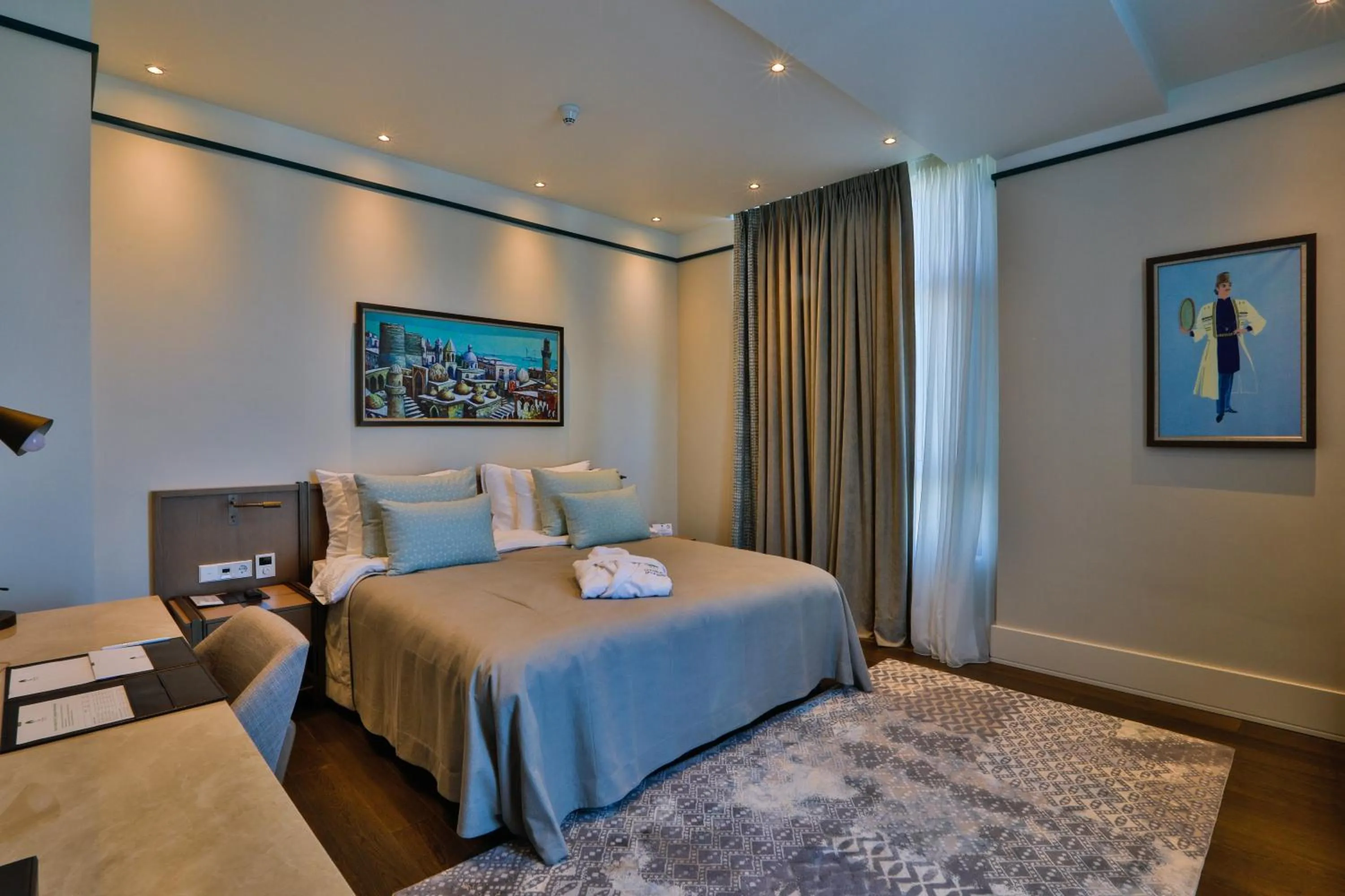 Bed in Dreamland Golf Hotel Baku