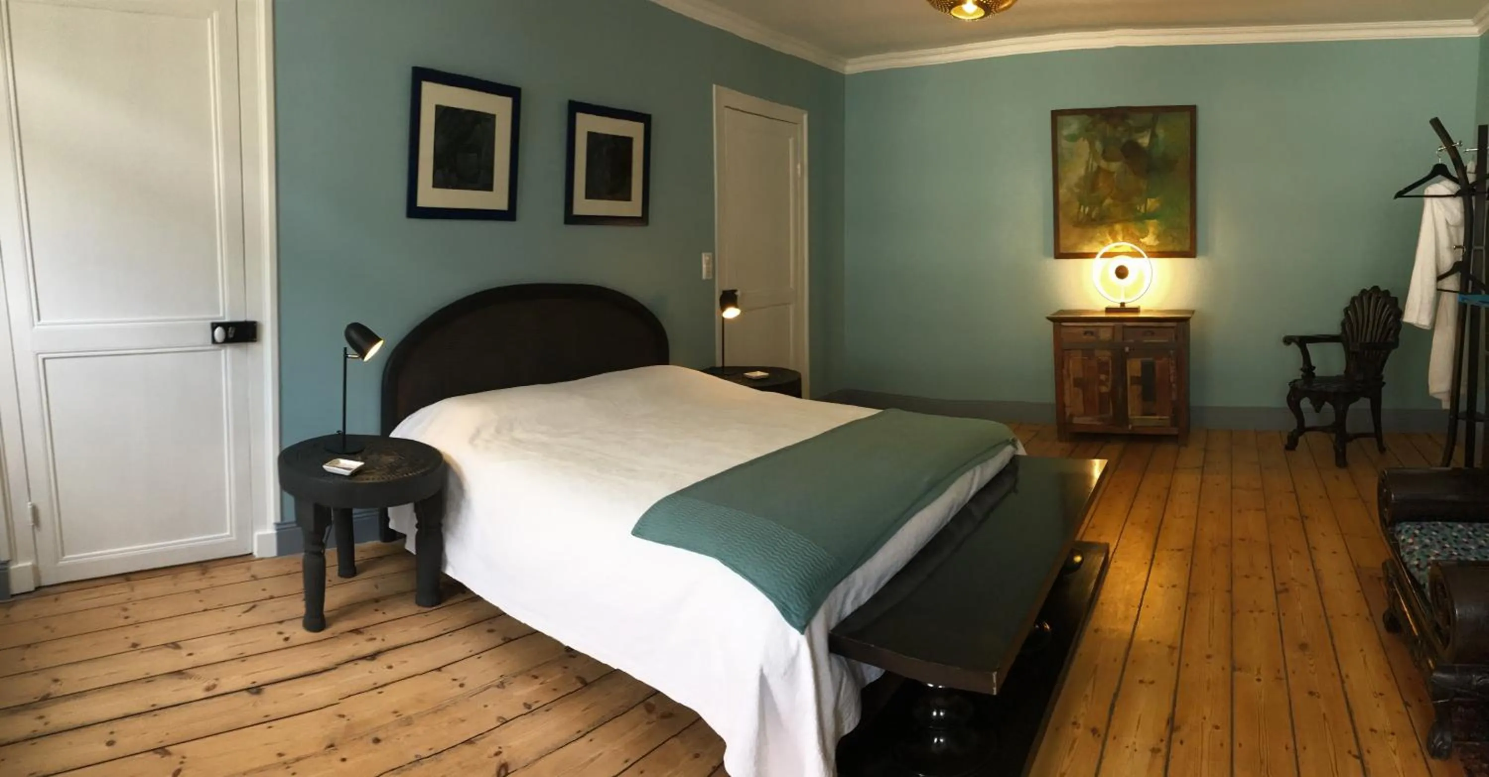 Bed in LES CHAMBRES D'HOTES DU PALAIS