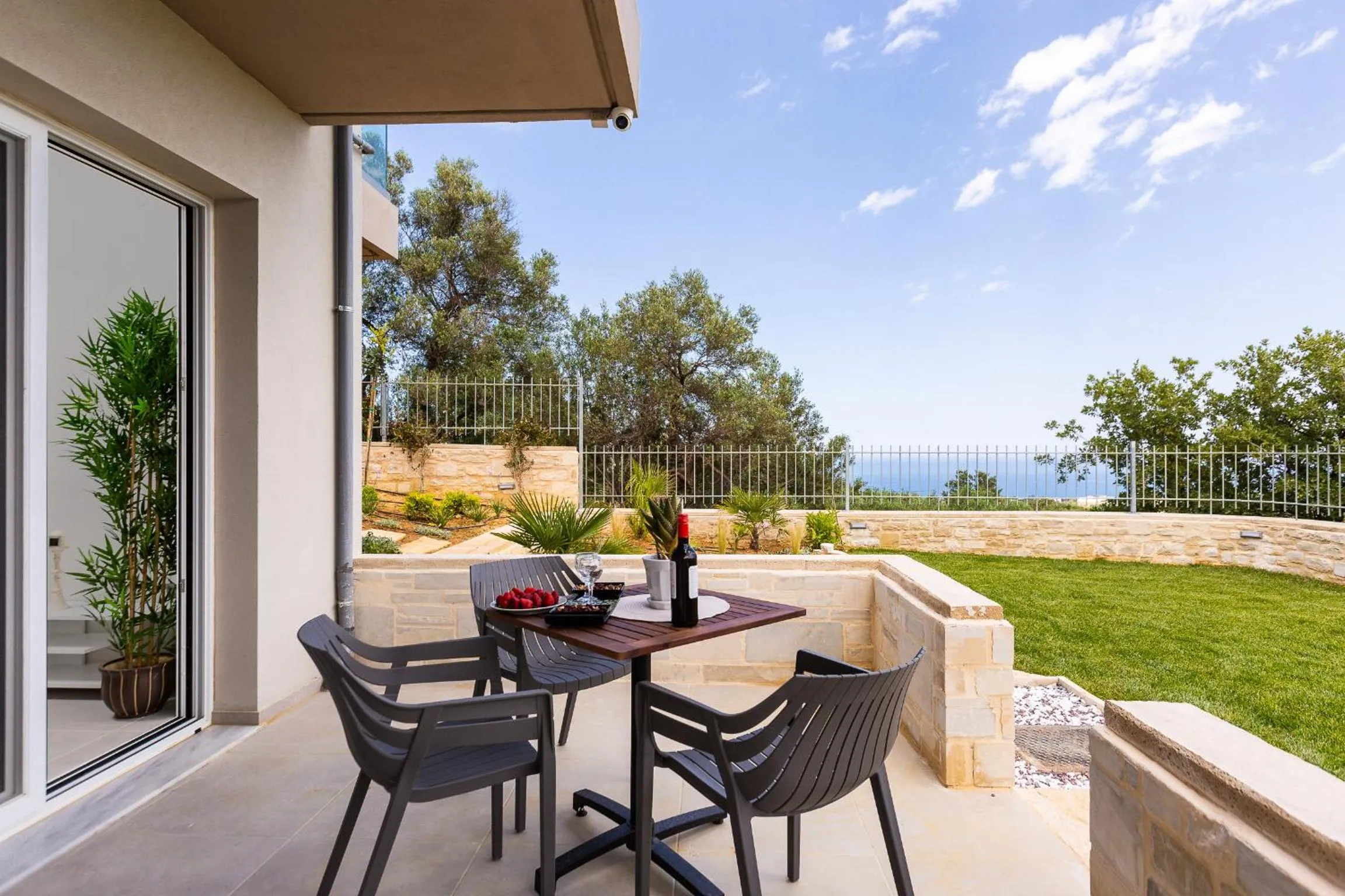 Patio in Vigla Suites