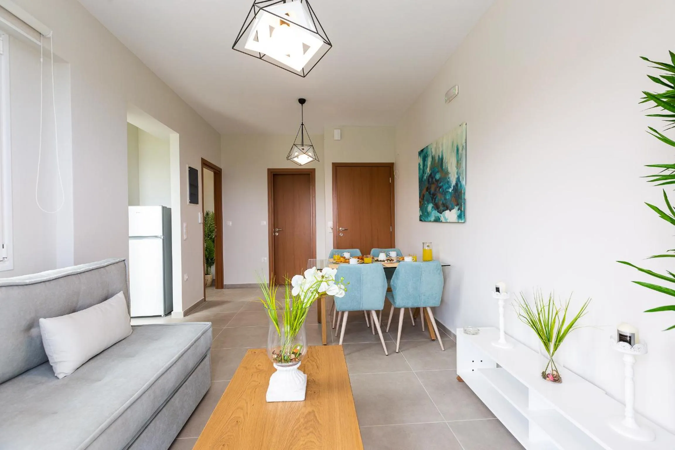 Living room in Vigla Suites