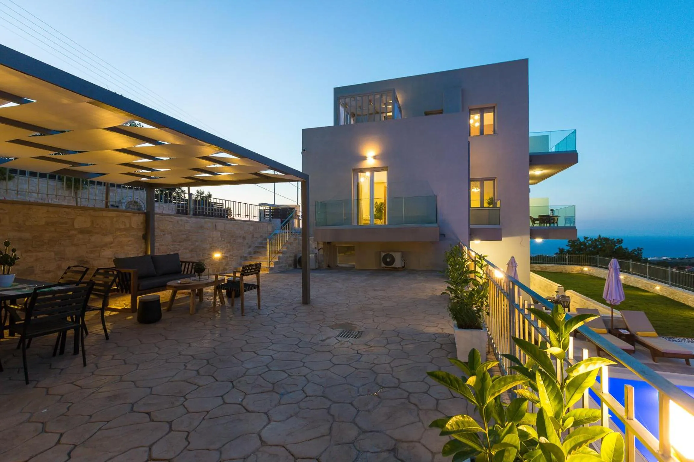 Patio in Vigla Suites