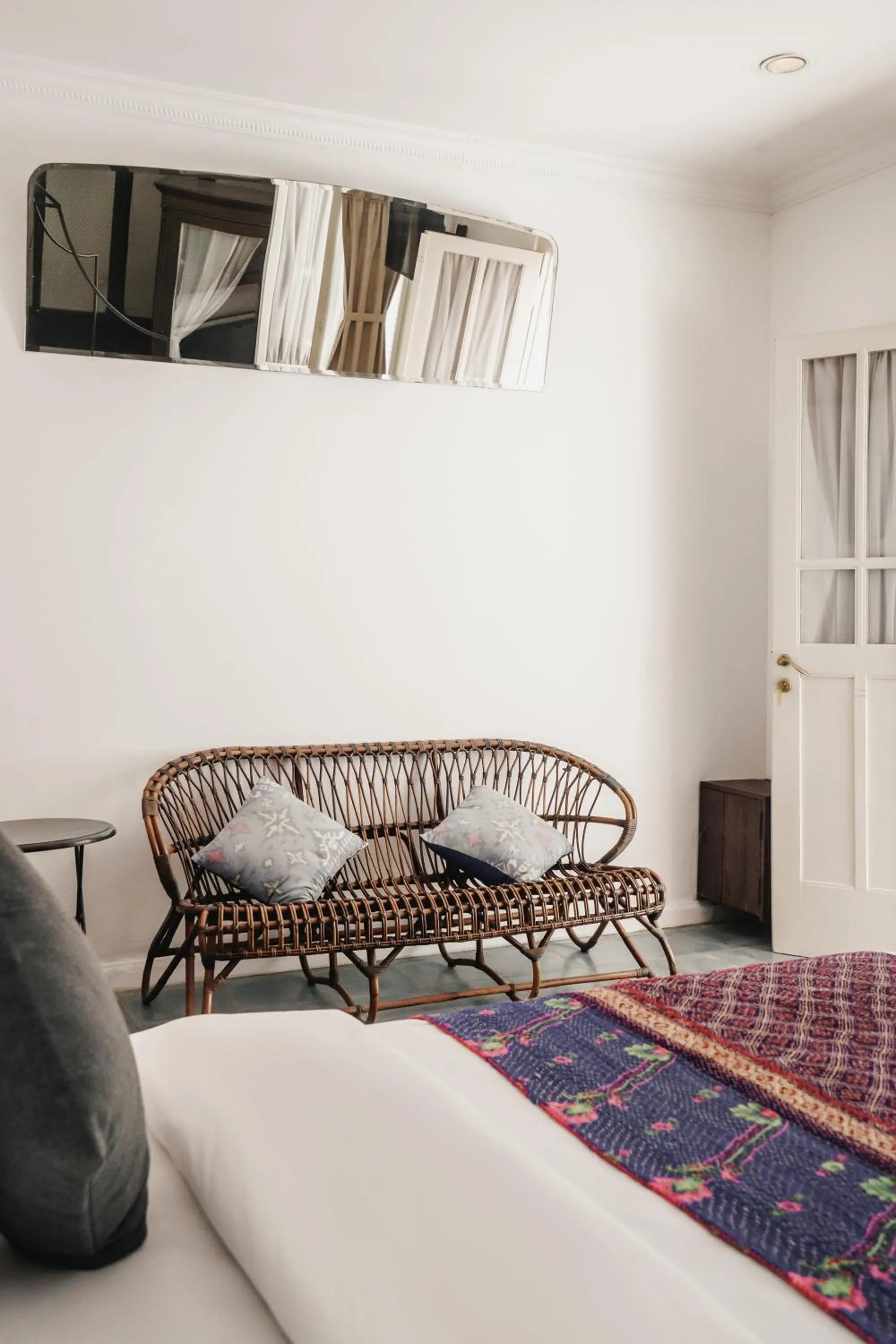 Bedroom, Bed in Brown Feather Batu Belig