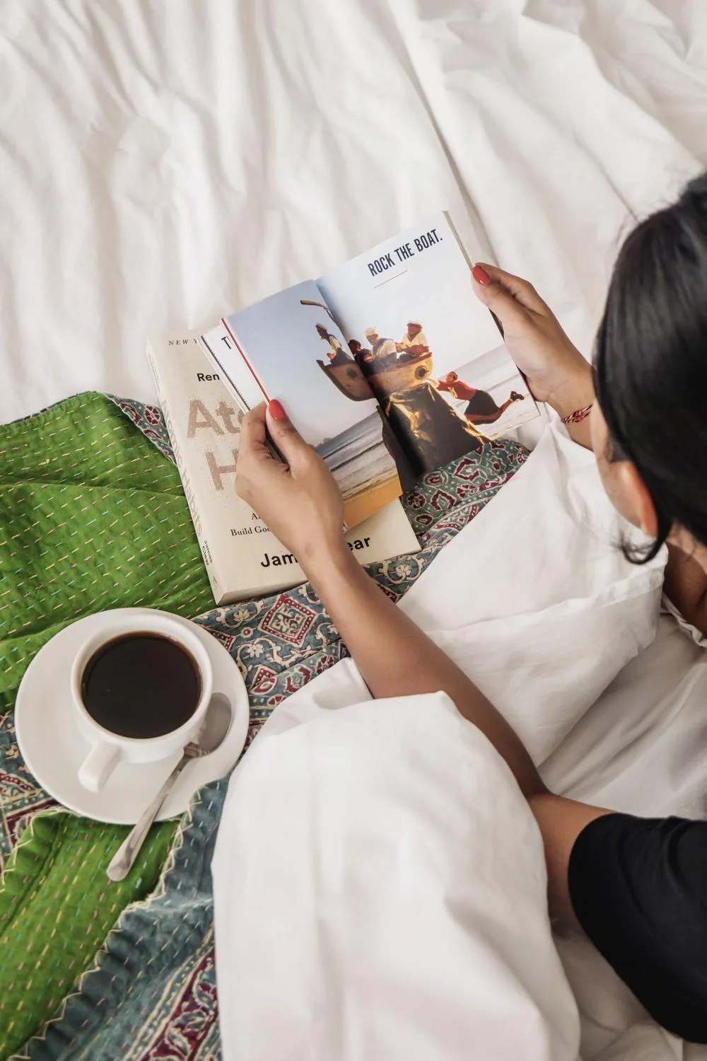 Bed in Brown Feather Batu Belig