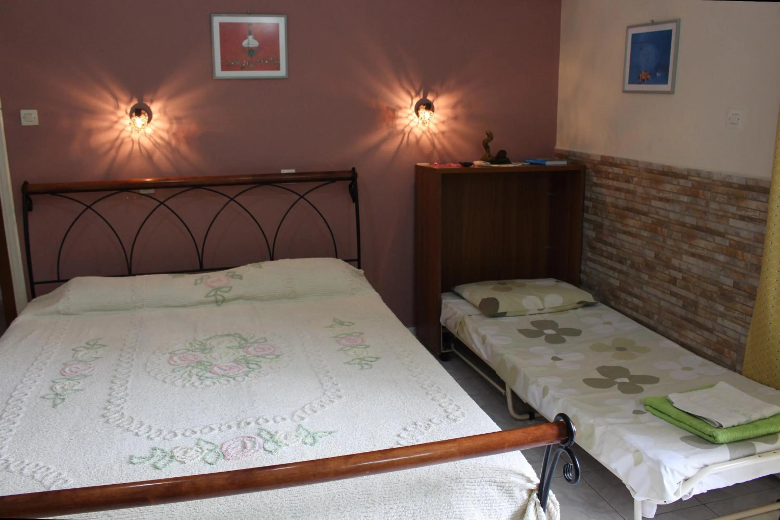 Bedroom, Bed in Villa Nefeli