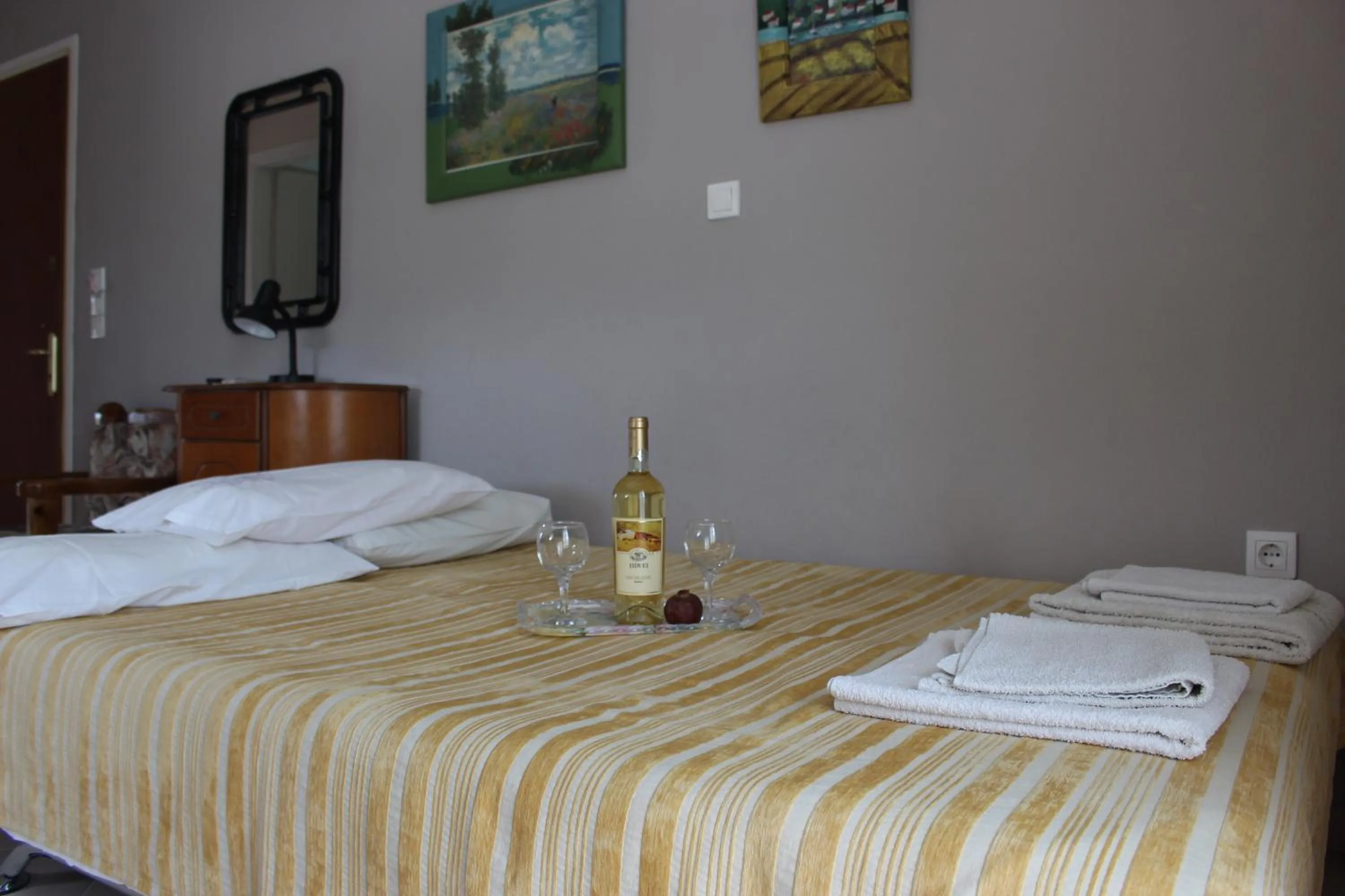 Bedroom, Bed in Villa Nefeli