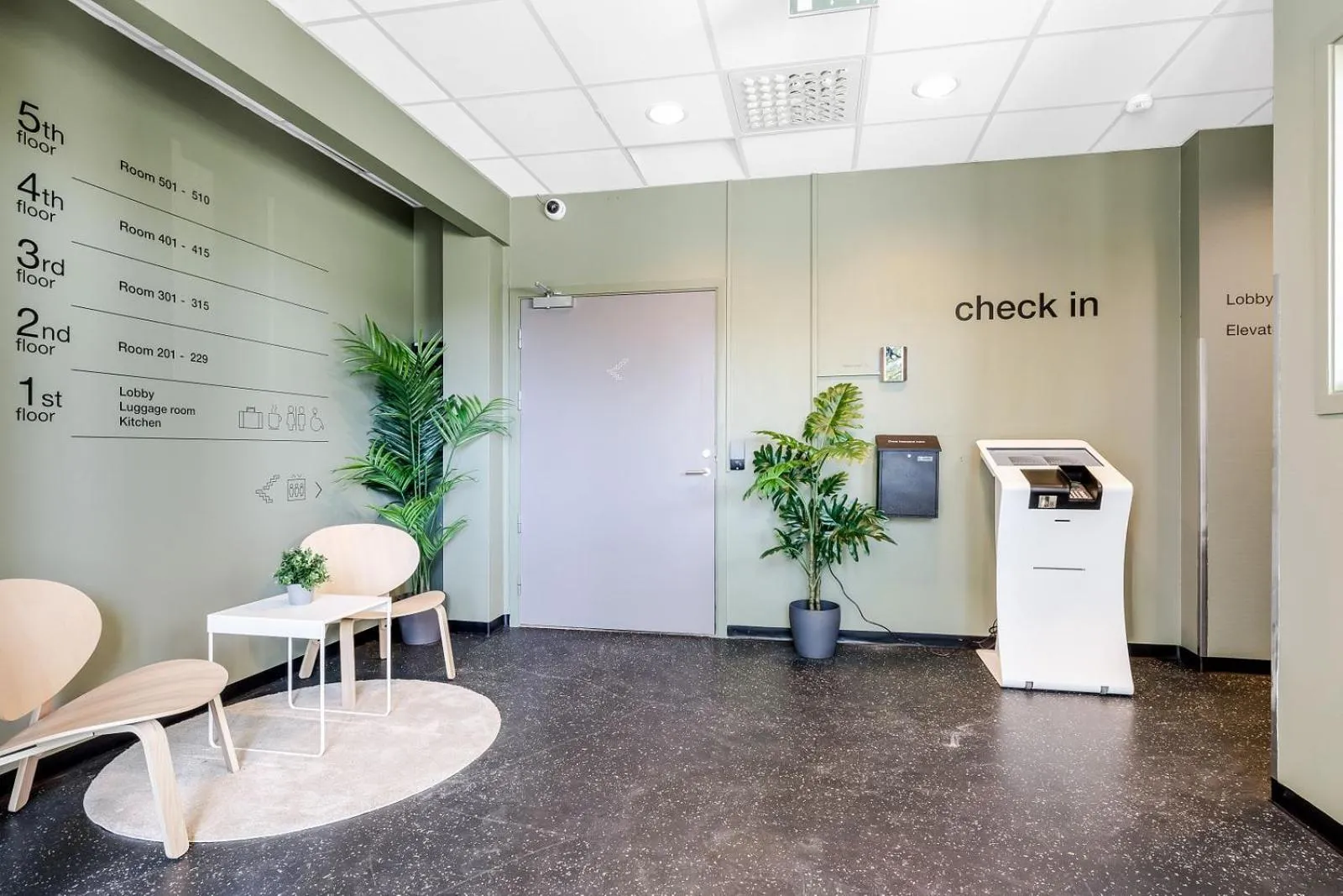 Area and facilities in Citybox Lite Kristiansand
