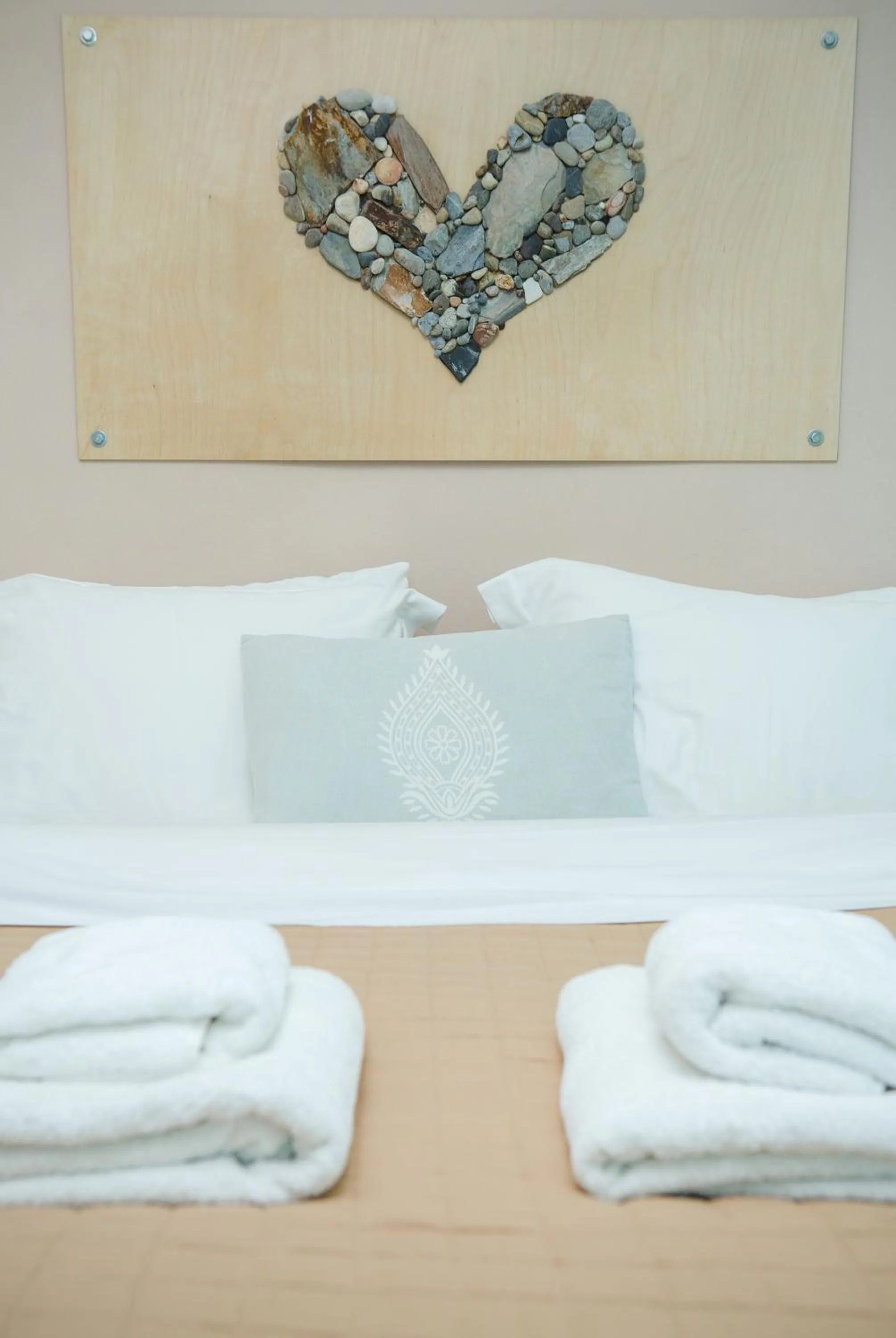 Bed in Arodamos Studios & Apts