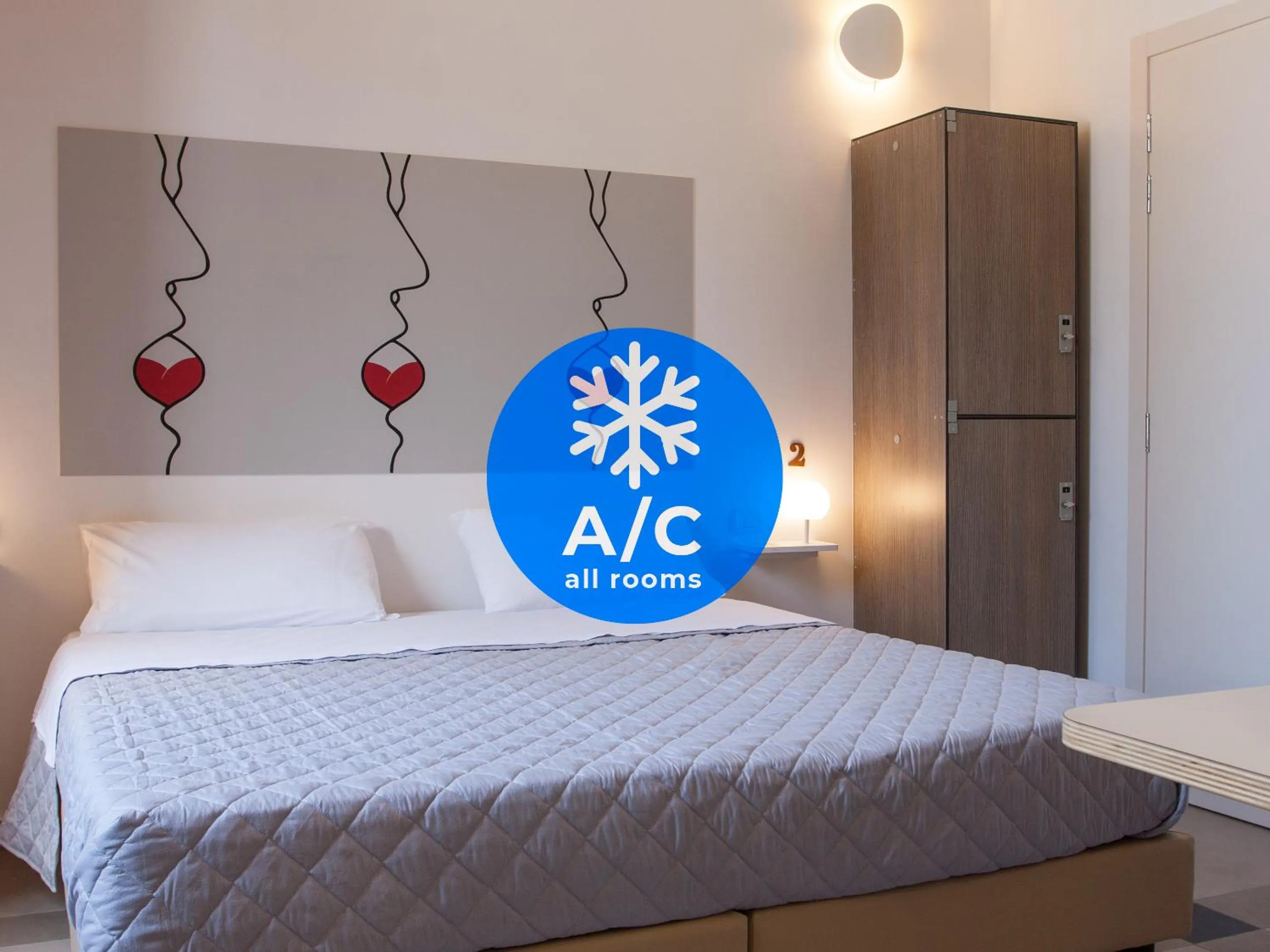 Bedroom, Bed in Lobby Collective Hostel - Lecce