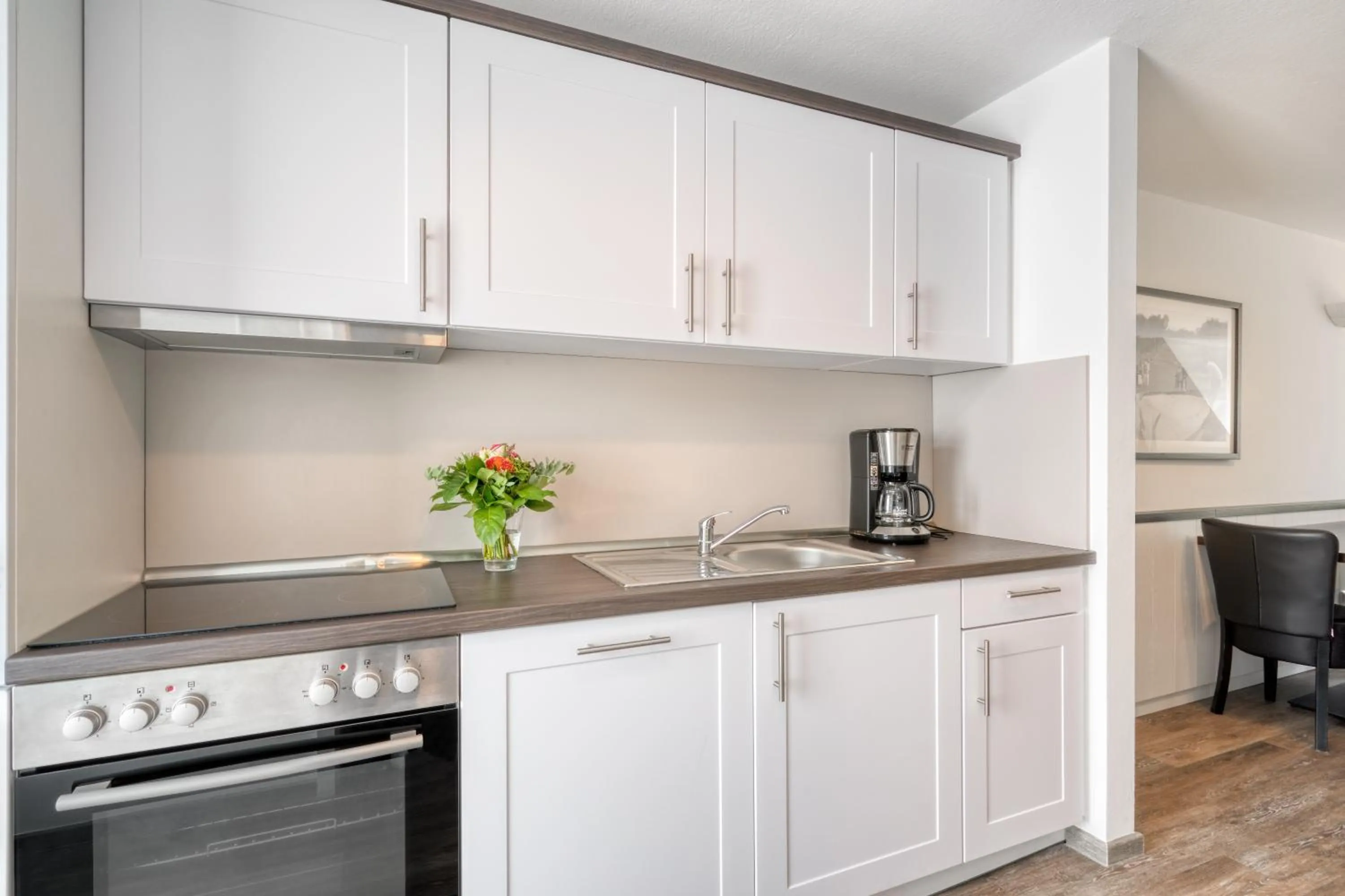 Kitchen or kitchenette in Strandgrün Golf- & Spa Resort