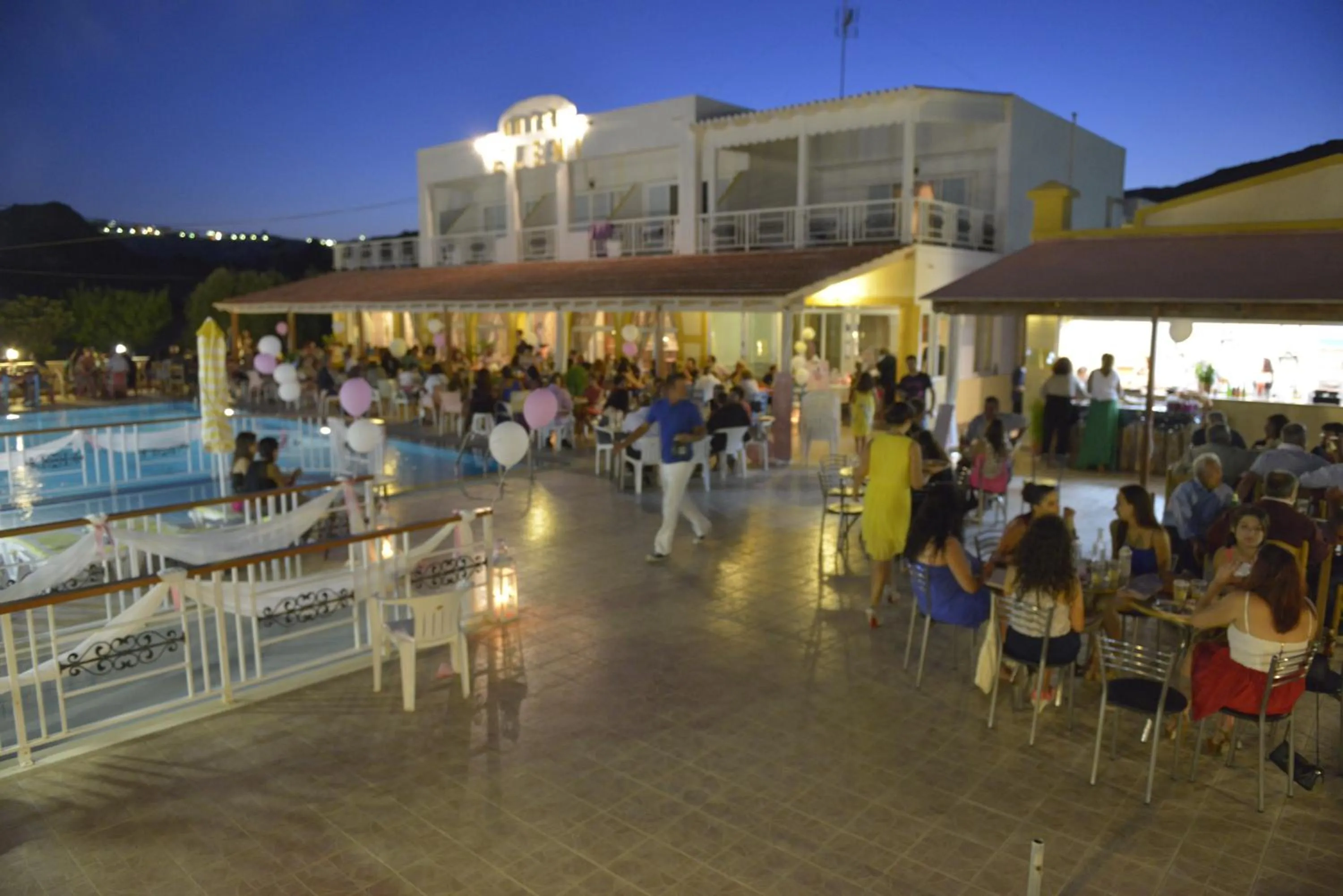 group of guests in Eleni Hotel