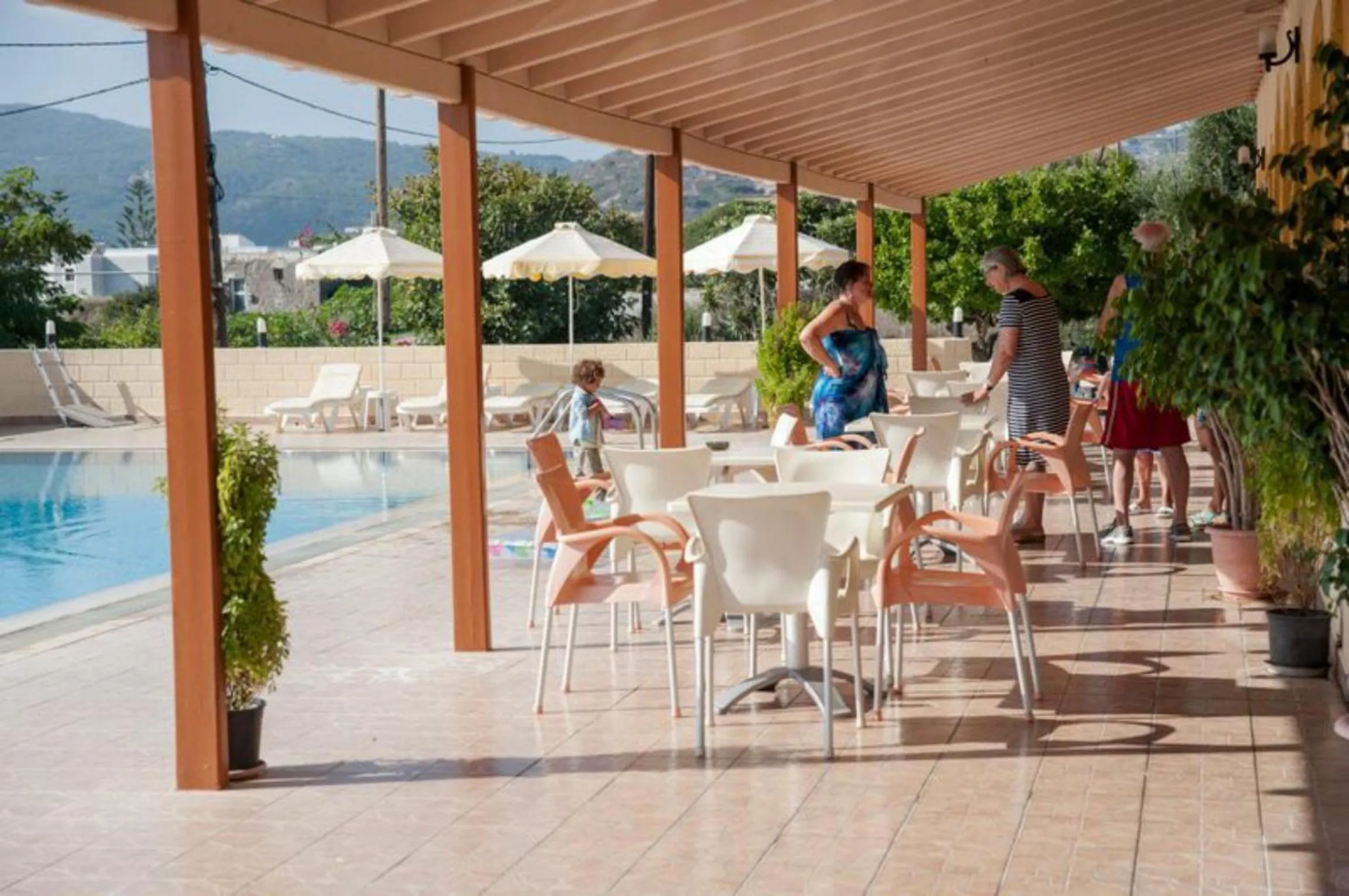 Patio in Eleni Hotel