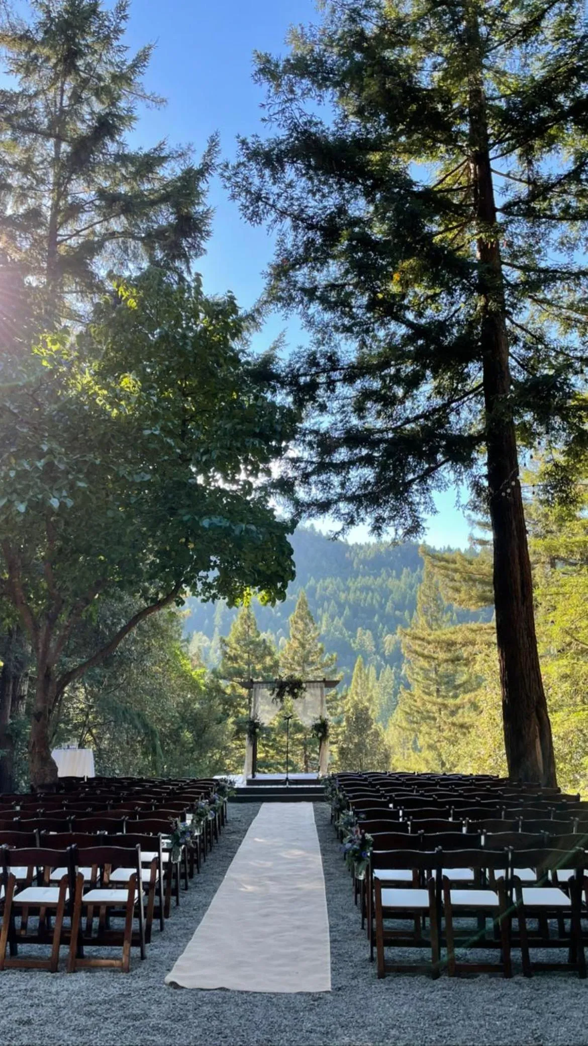 wedding in Redwoods River Resort & Campground