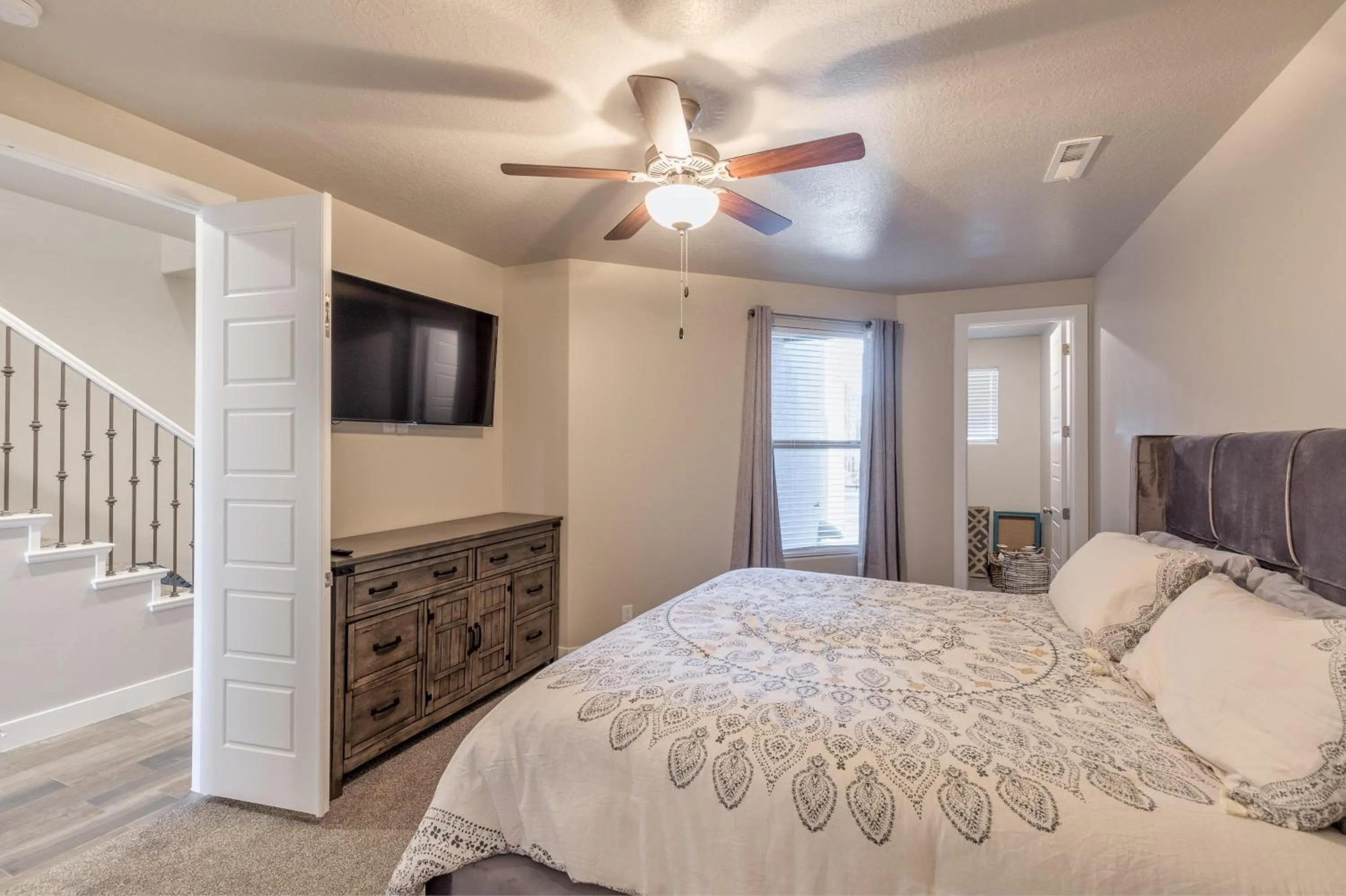 Bed in The Pickleball Palace