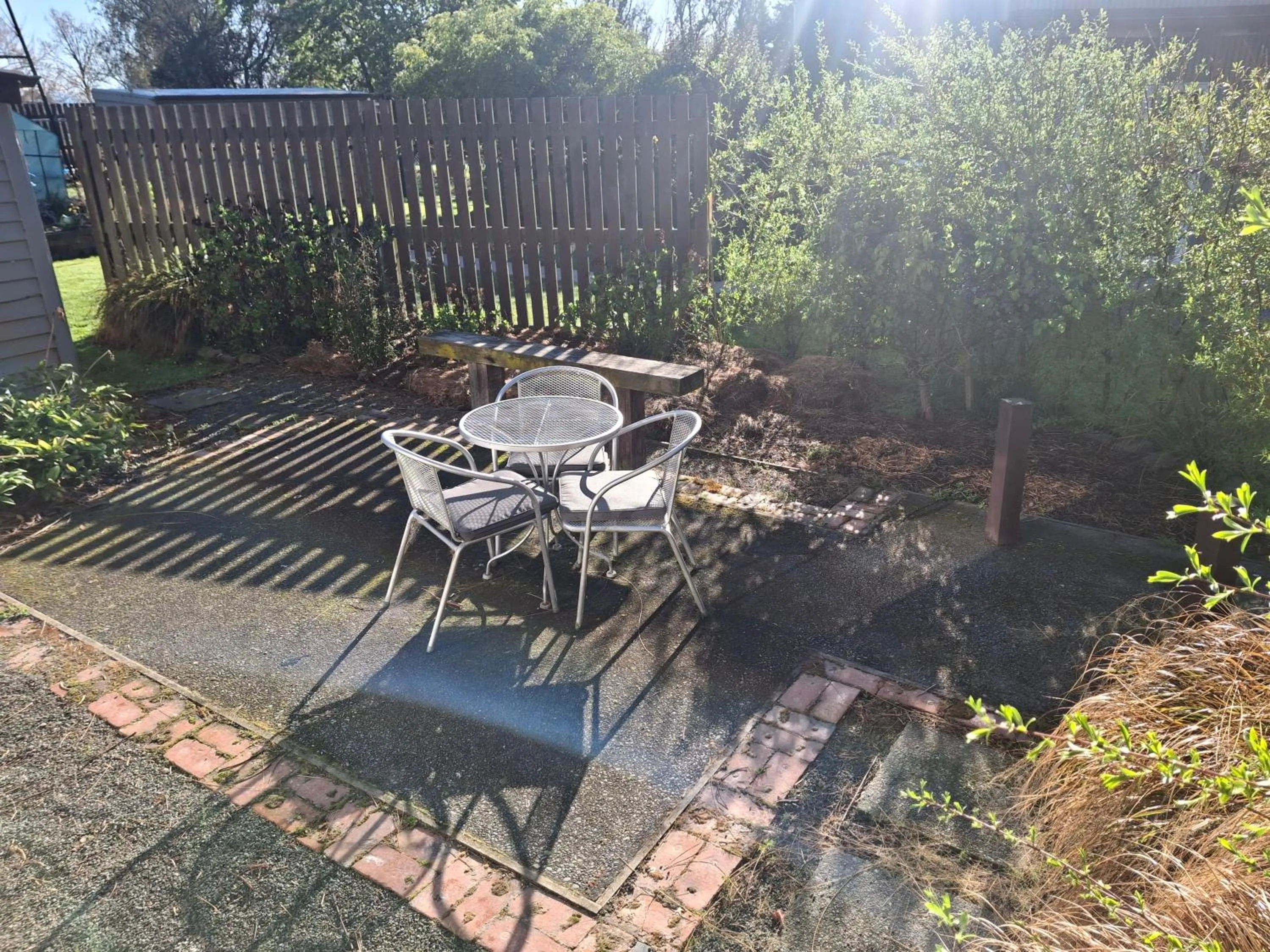 Patio in Magnolia Cottage B&B