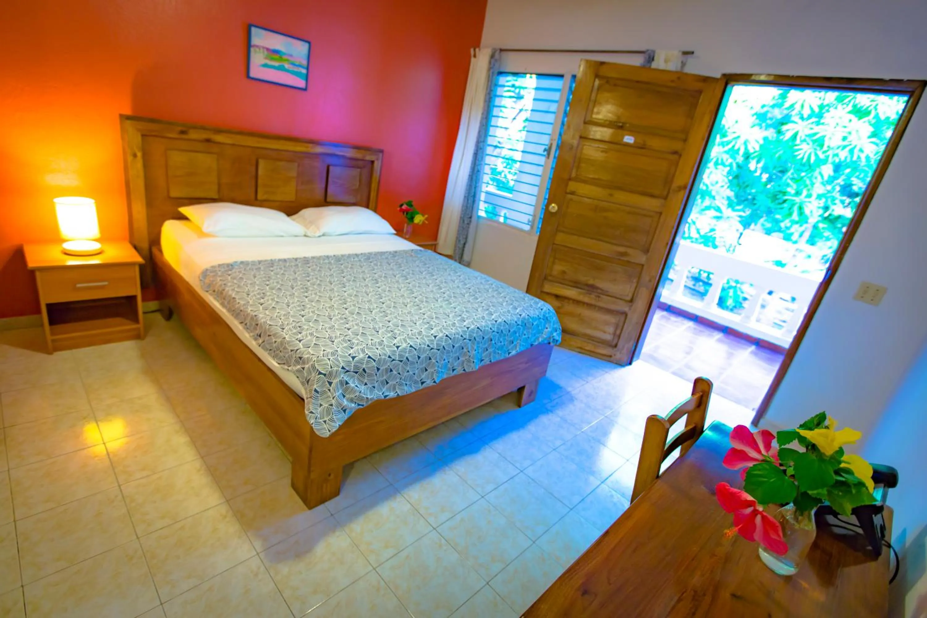 Bed in Hotel Restaurant Cyvadier Plage