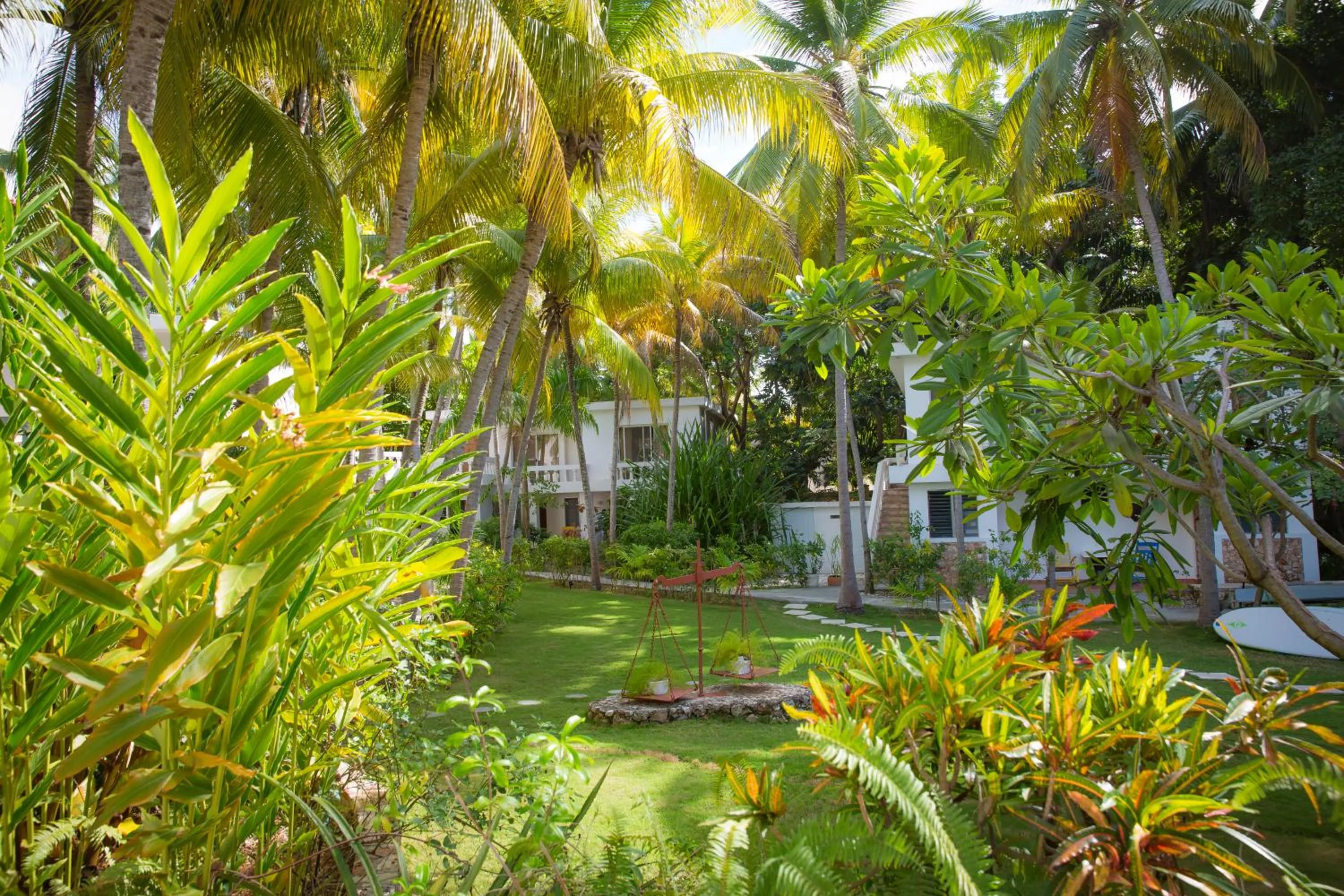 Garden in Hotel Restaurant Cyvadier Plage