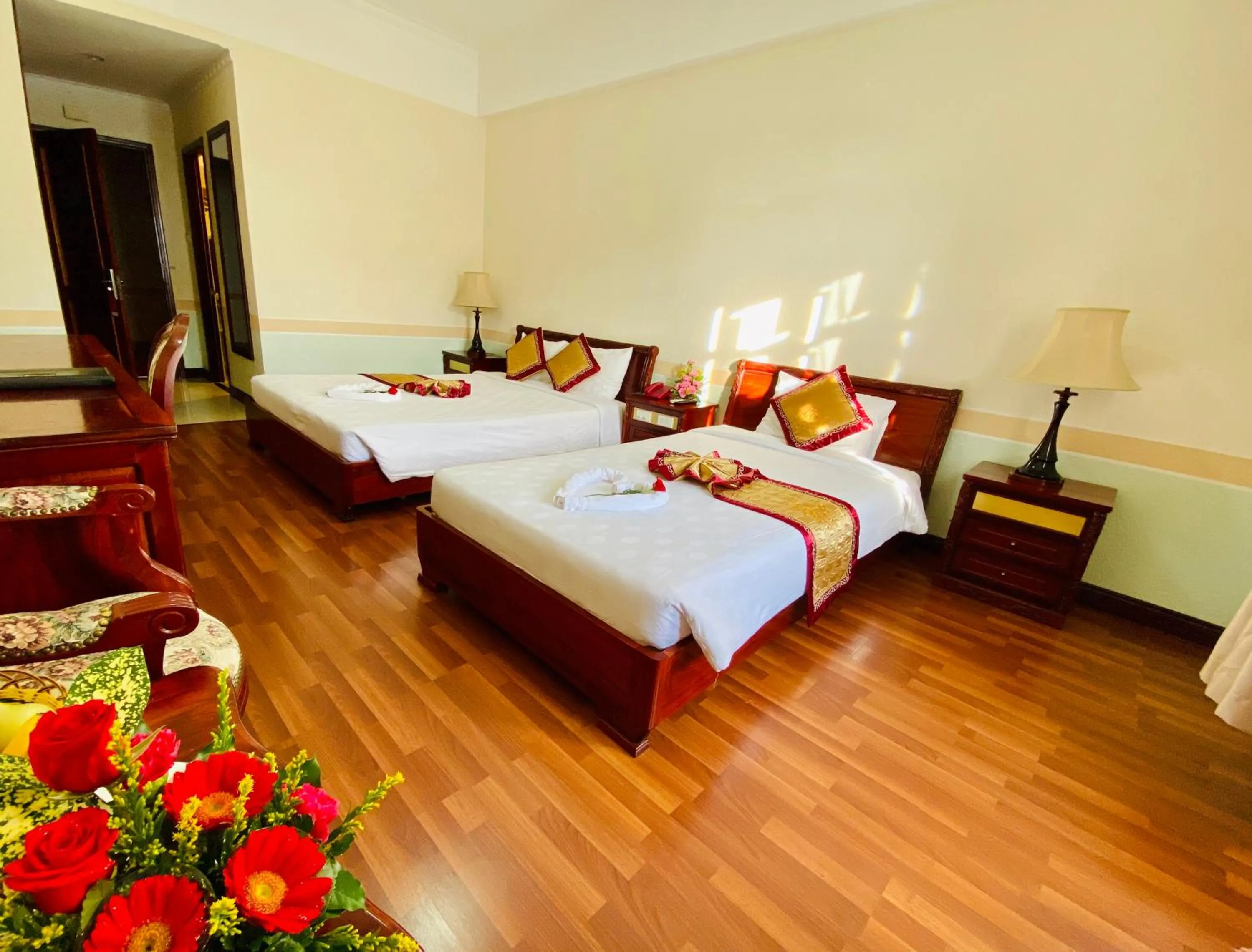 Bed in NINH KIEU 2 HOTEL