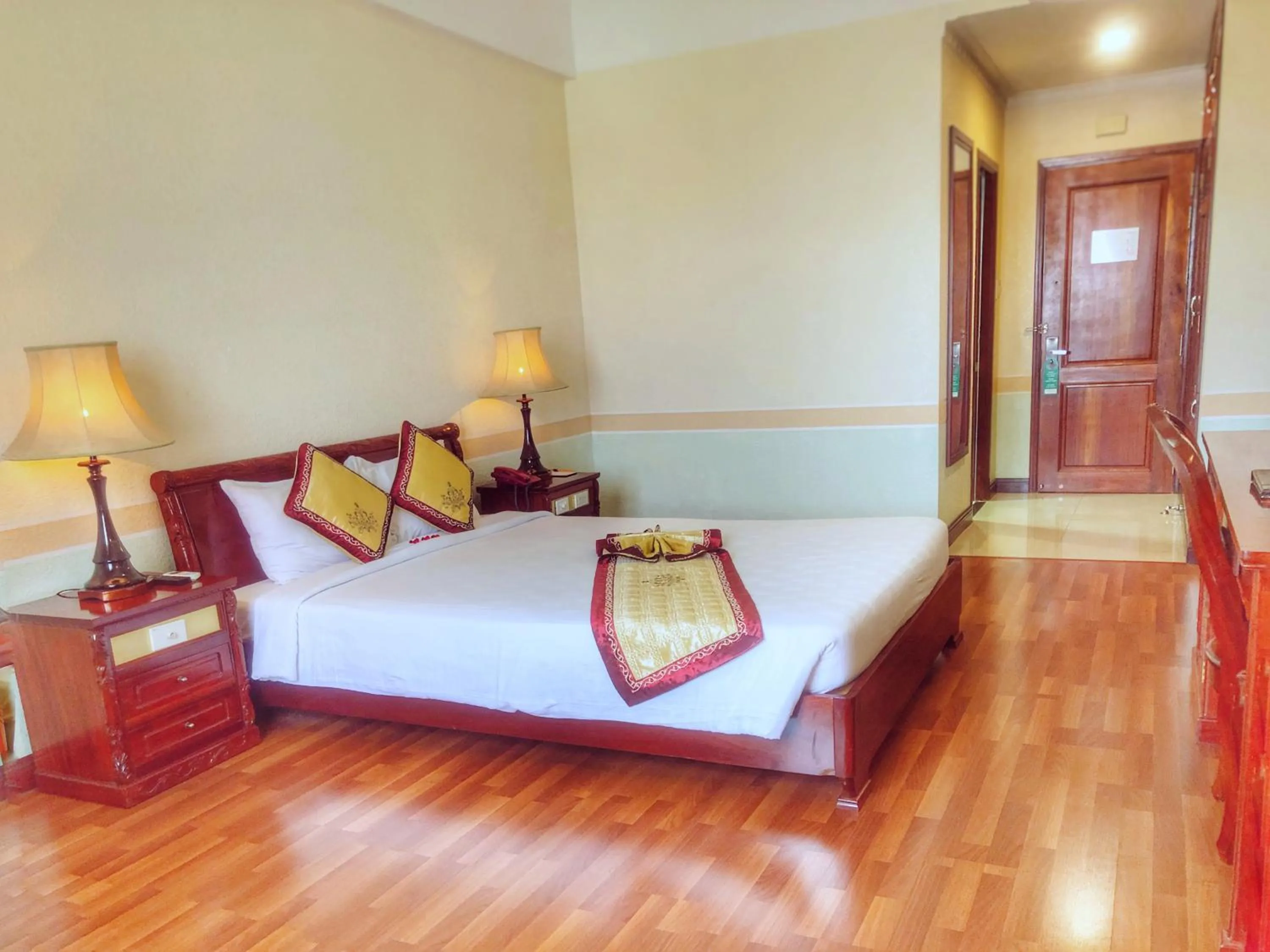 Bed in NINH KIEU 2 HOTEL